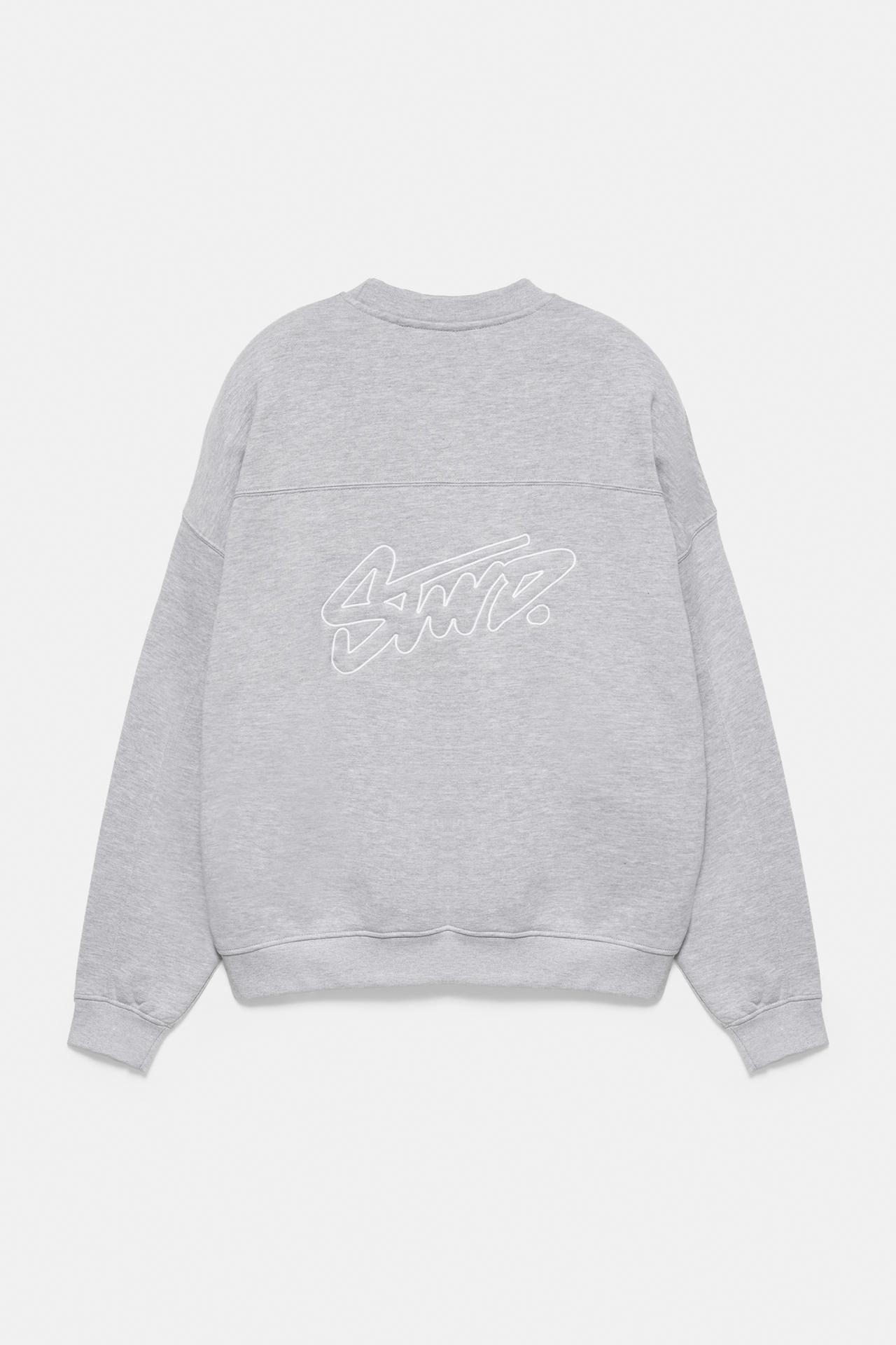 STWD boxy sweatshirt — Grey marl