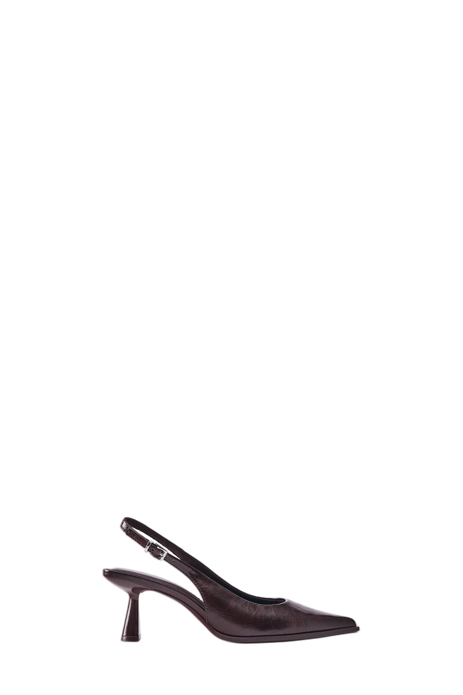 Slingback high heels — Brown