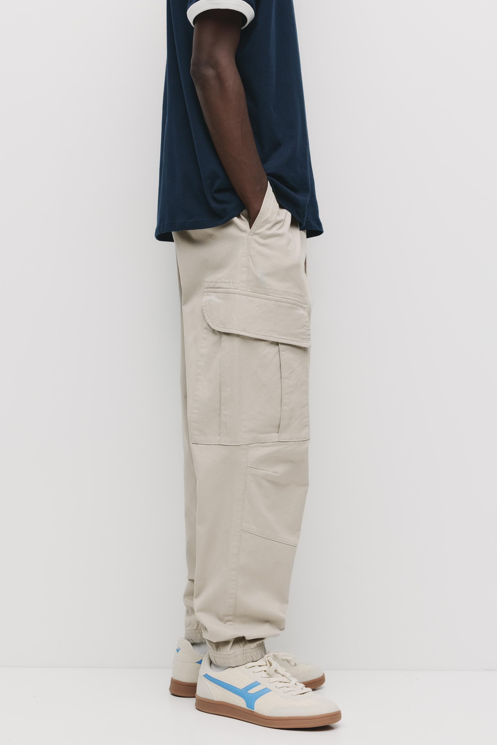 Cargo jogger trousers — Ice