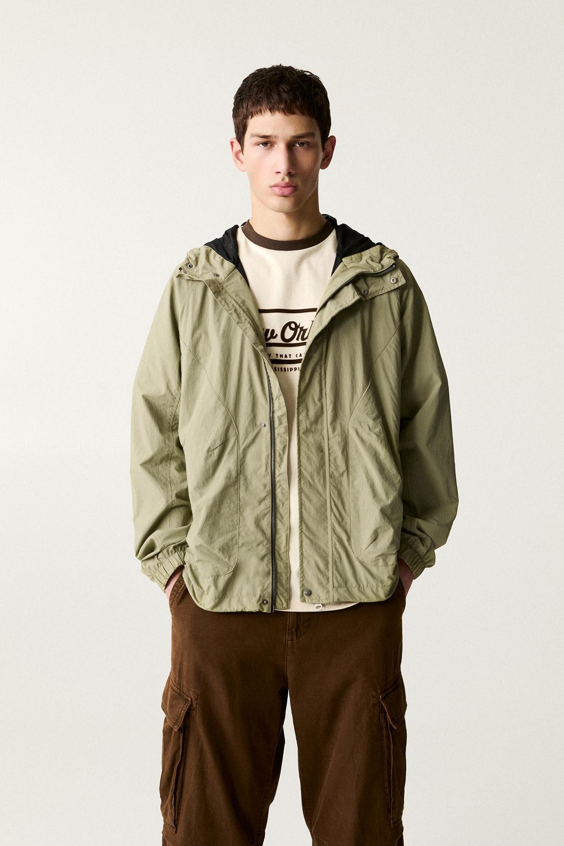 Chubasquero Pull And Bear Amarillo Chubasquero Borreguito