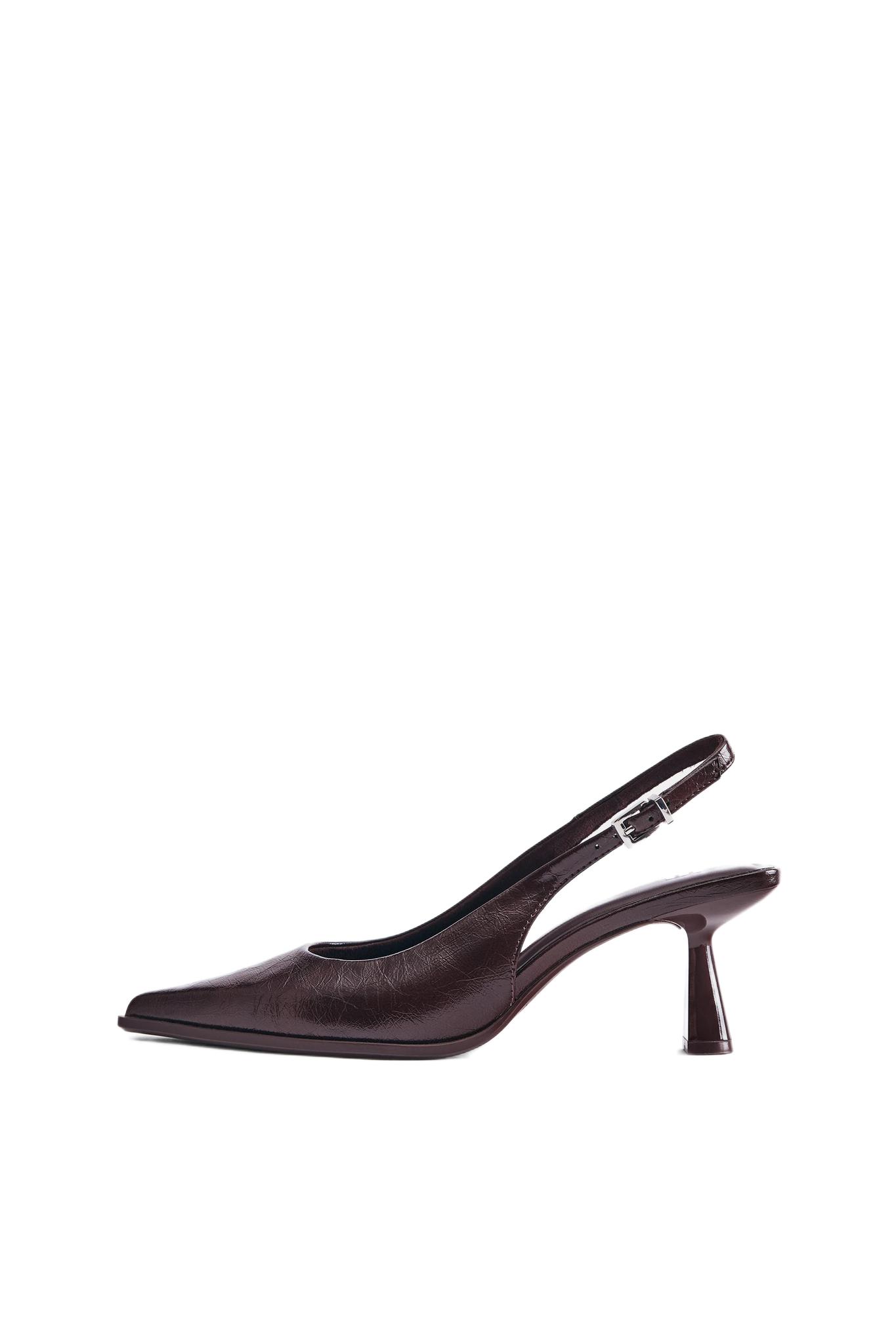 Slingback high heels — Brown