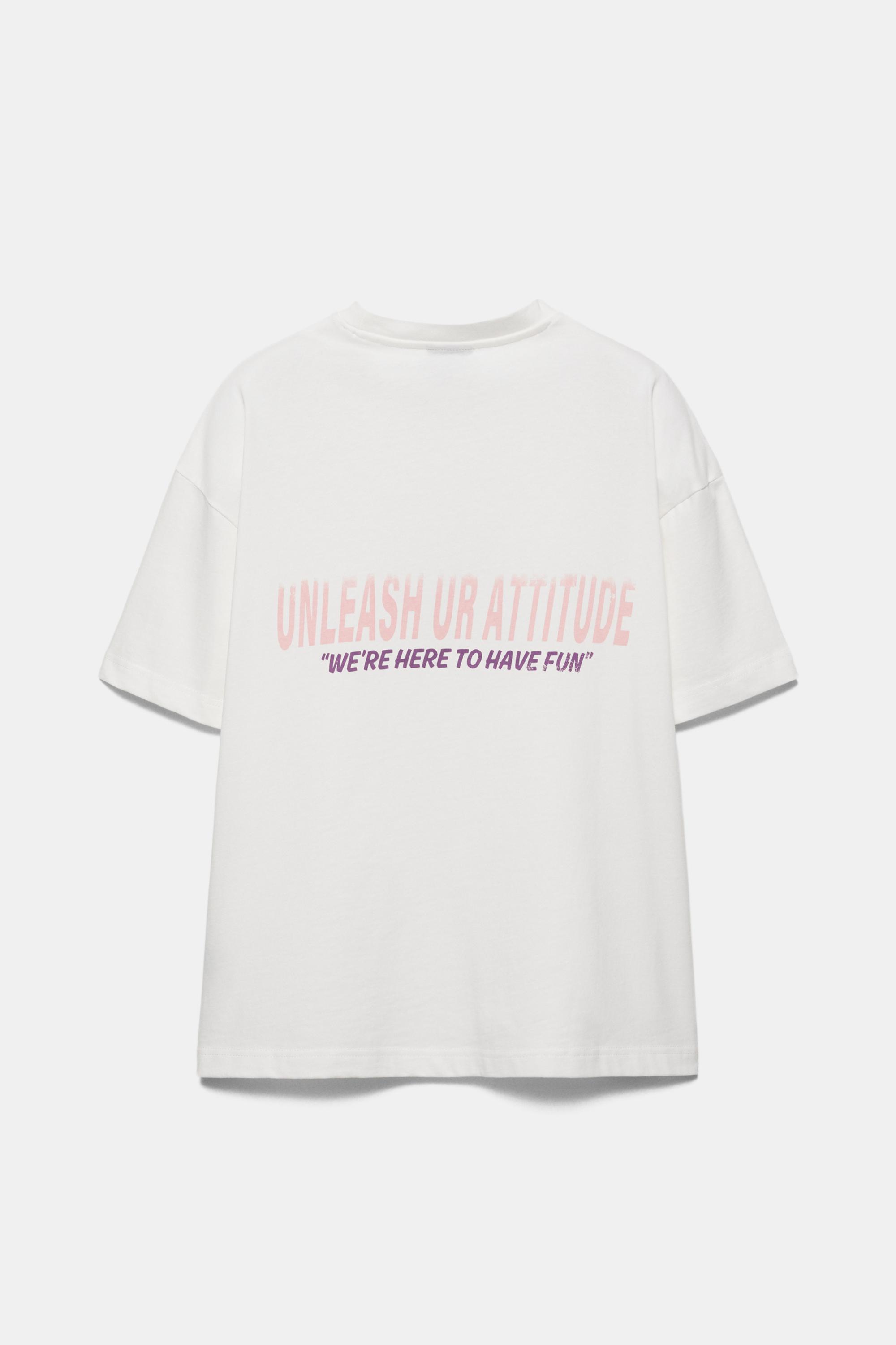STWD yıldız baskılı t-shirt