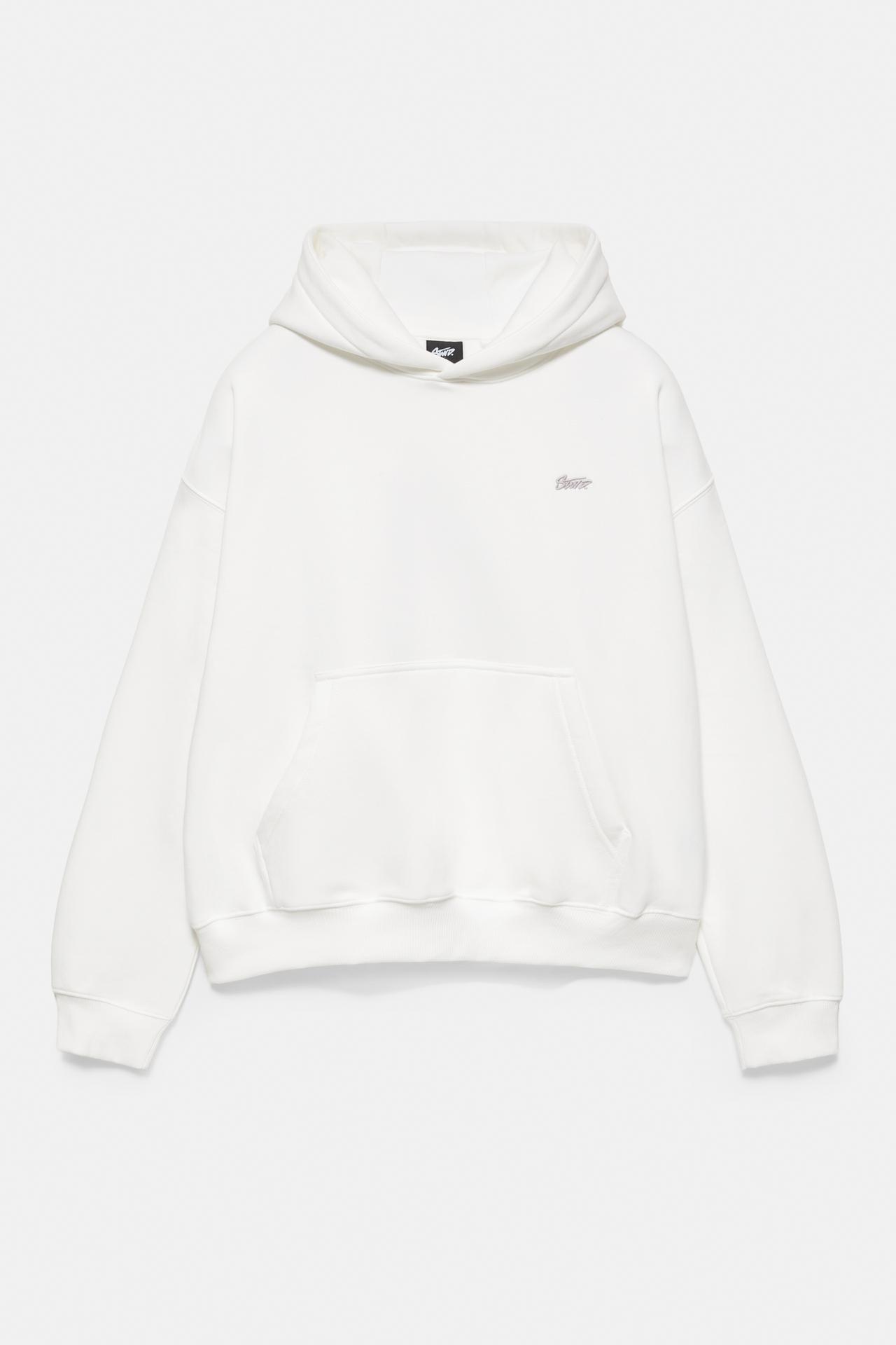 STWD logo boxy hoodie — Off white