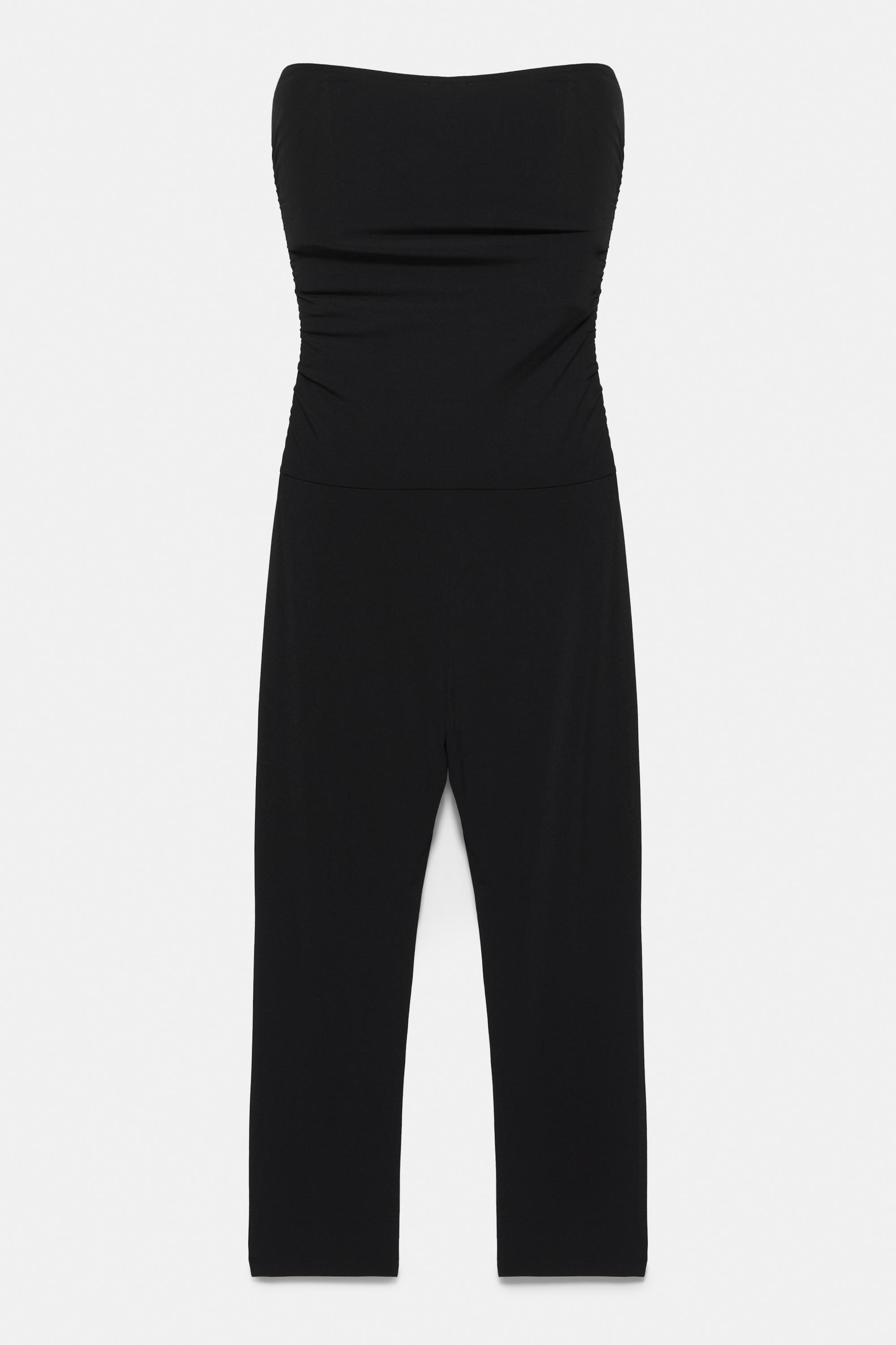 Strapless jumpsuit — Black