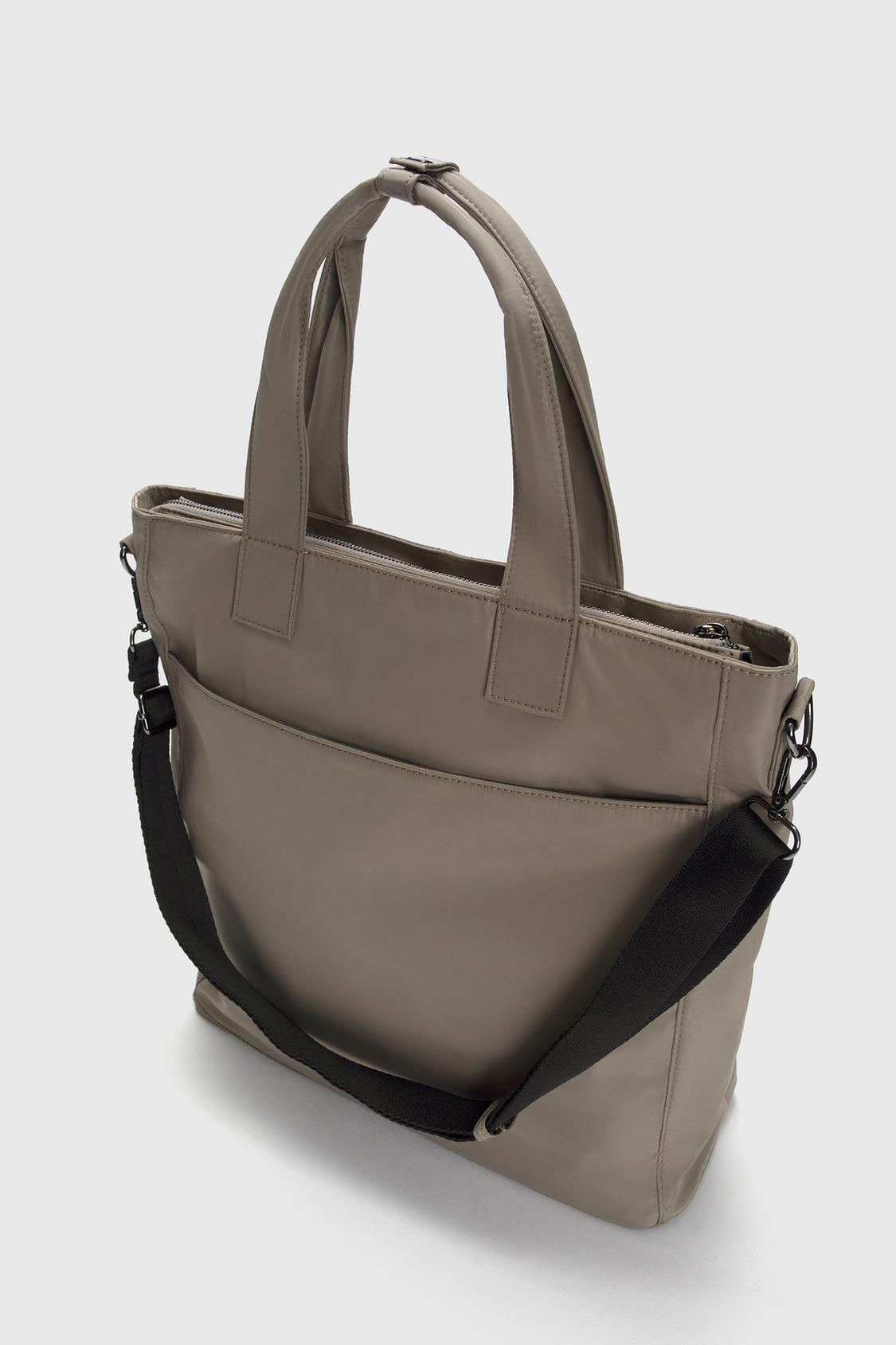 Nylon shopper bag with pockets - PULL&BEAR 