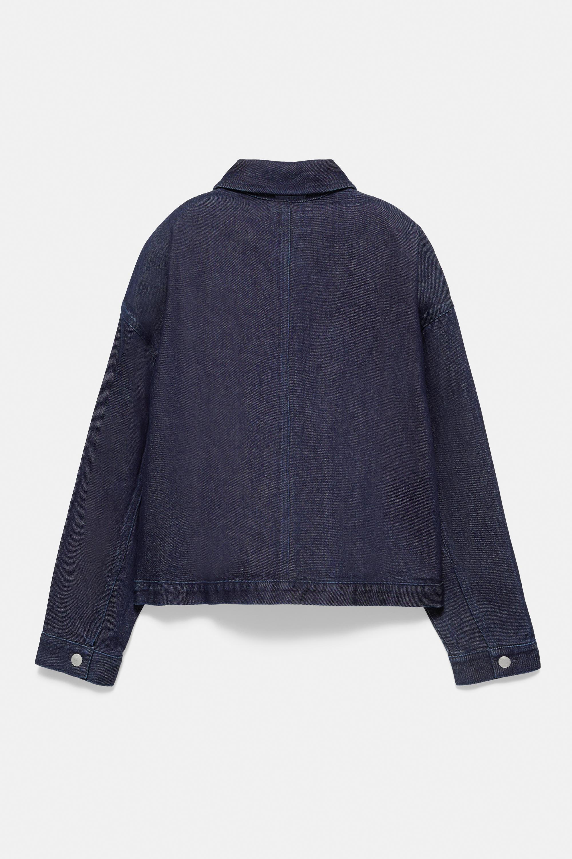 Boxy denim overshirt — Navy