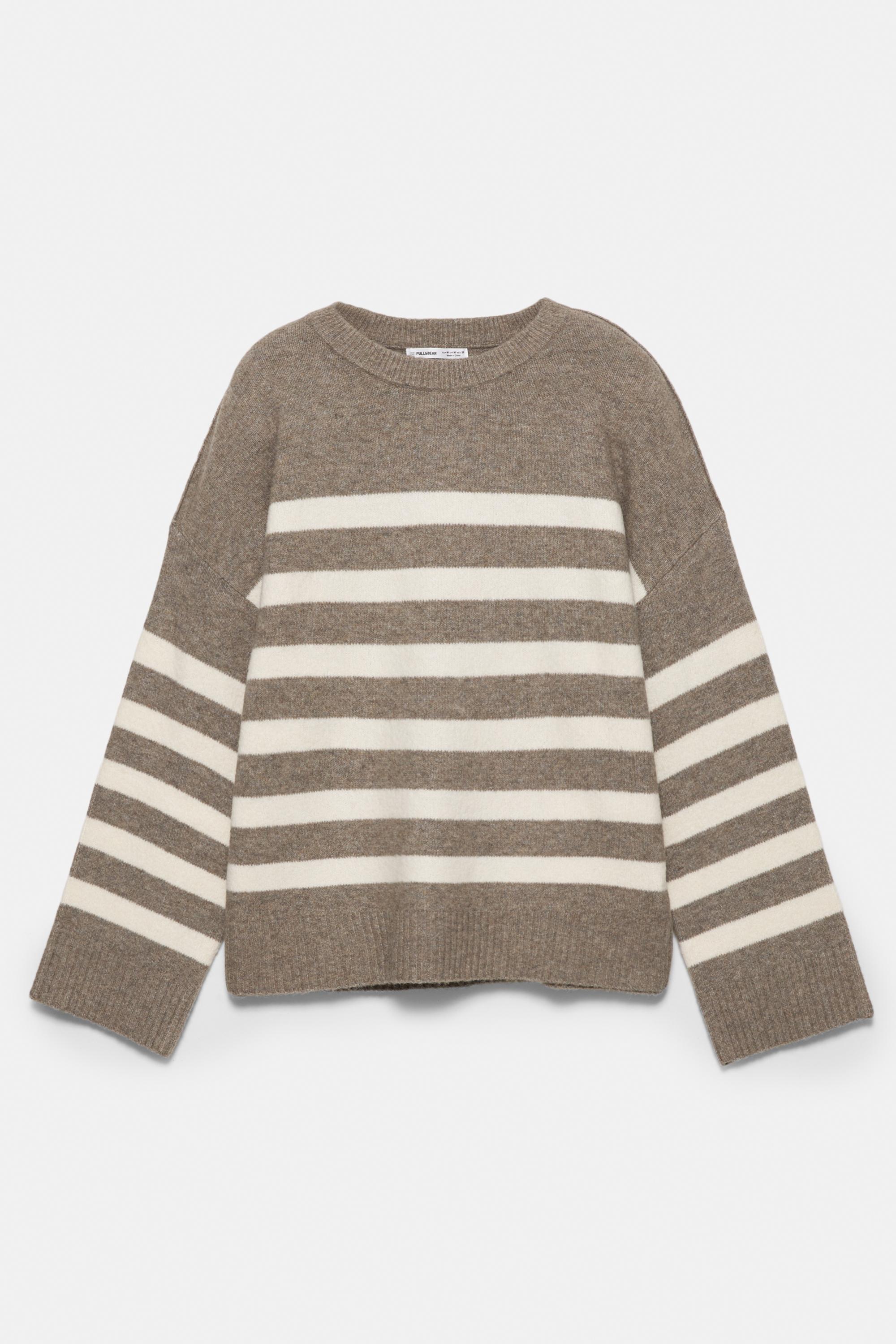 Striped jumper — Brown