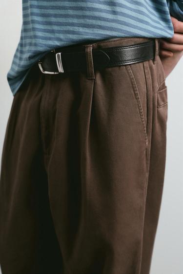 Baggy darted chinos — Brown 3