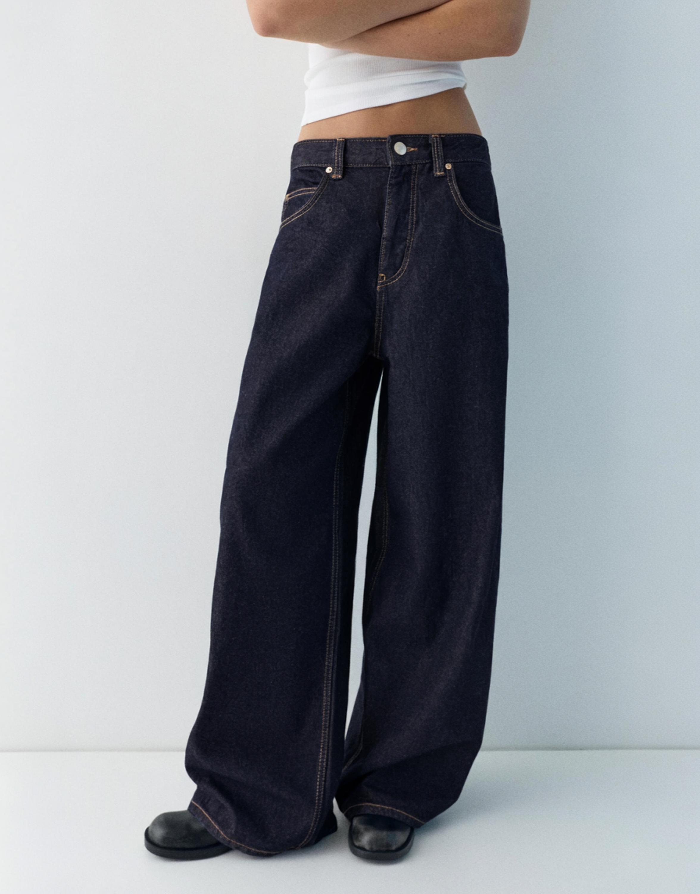 Oversize baggy jeans — Dark blue
