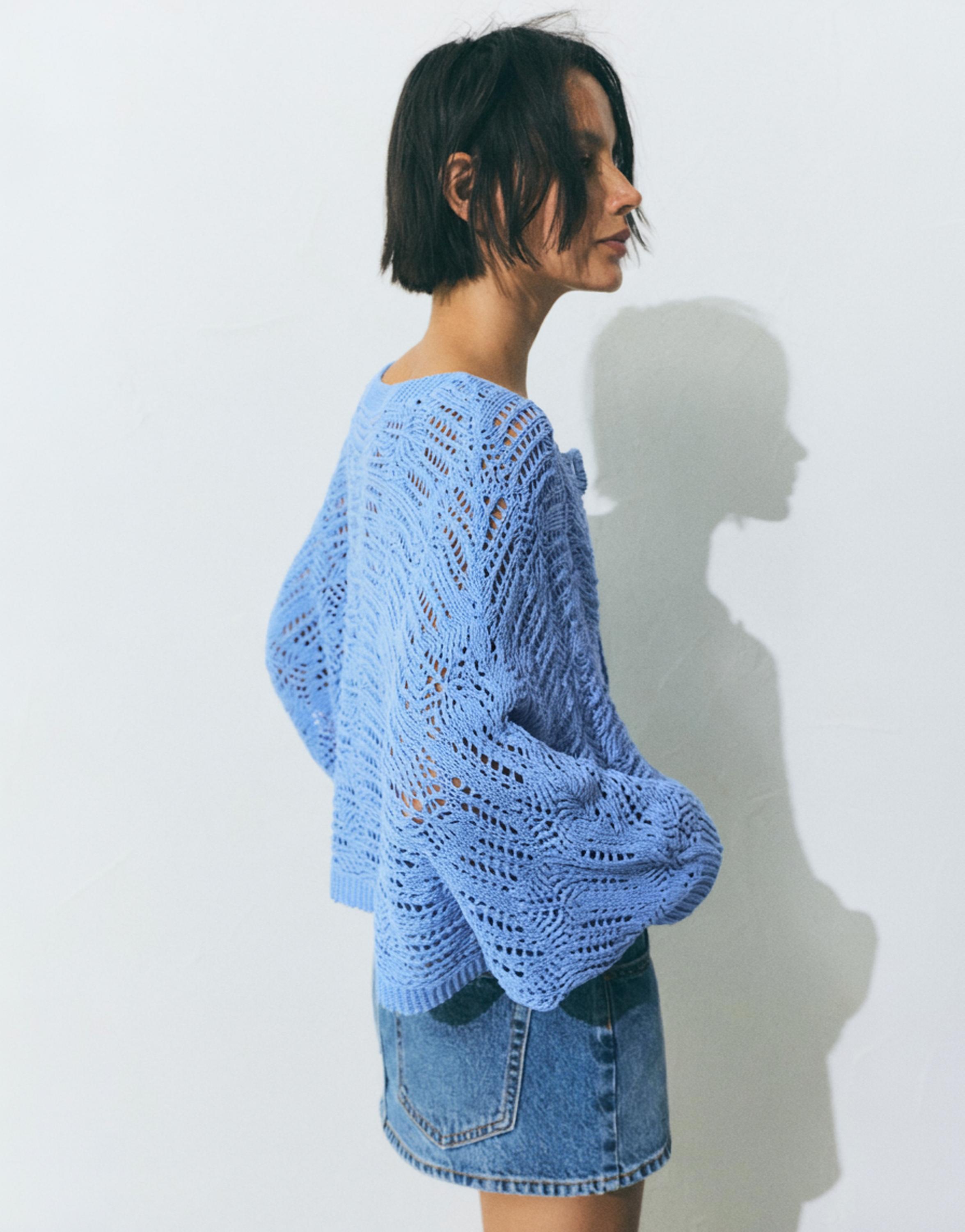 Ajurlu hırka - Görsel 12