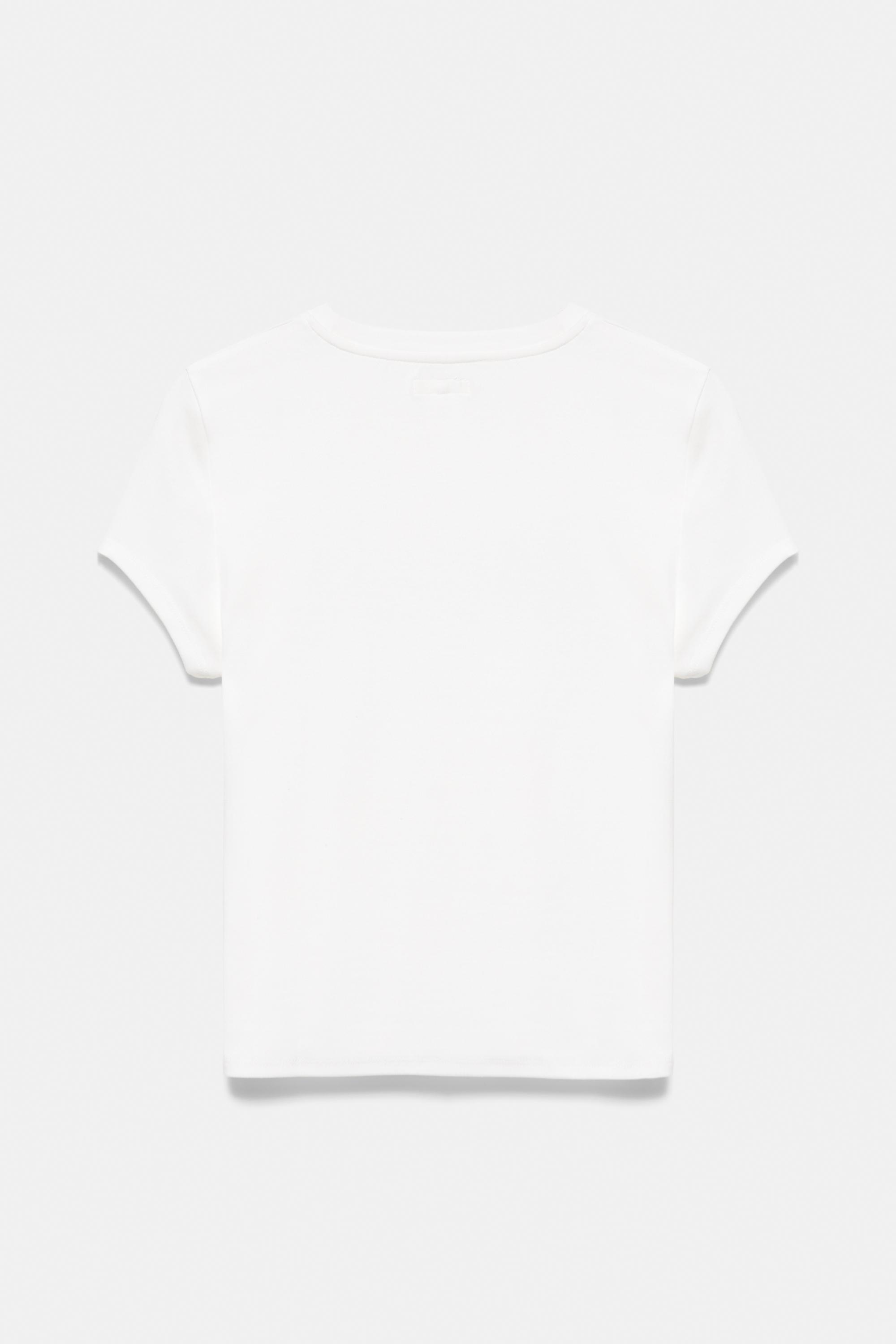 Slim fit star graphic T-shirt — White