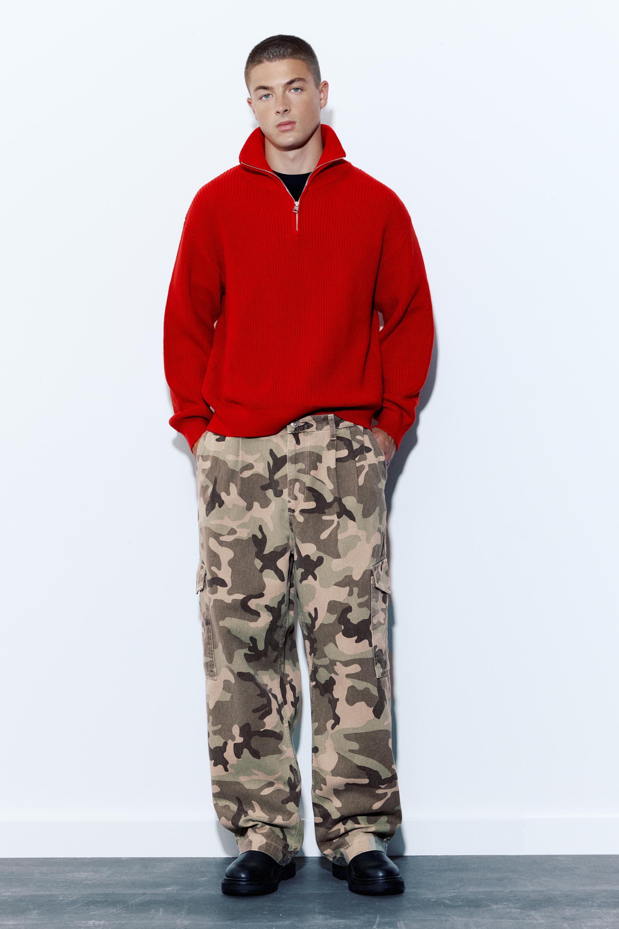 Pull&Bear Fermuarlı triko kazak görsel 5