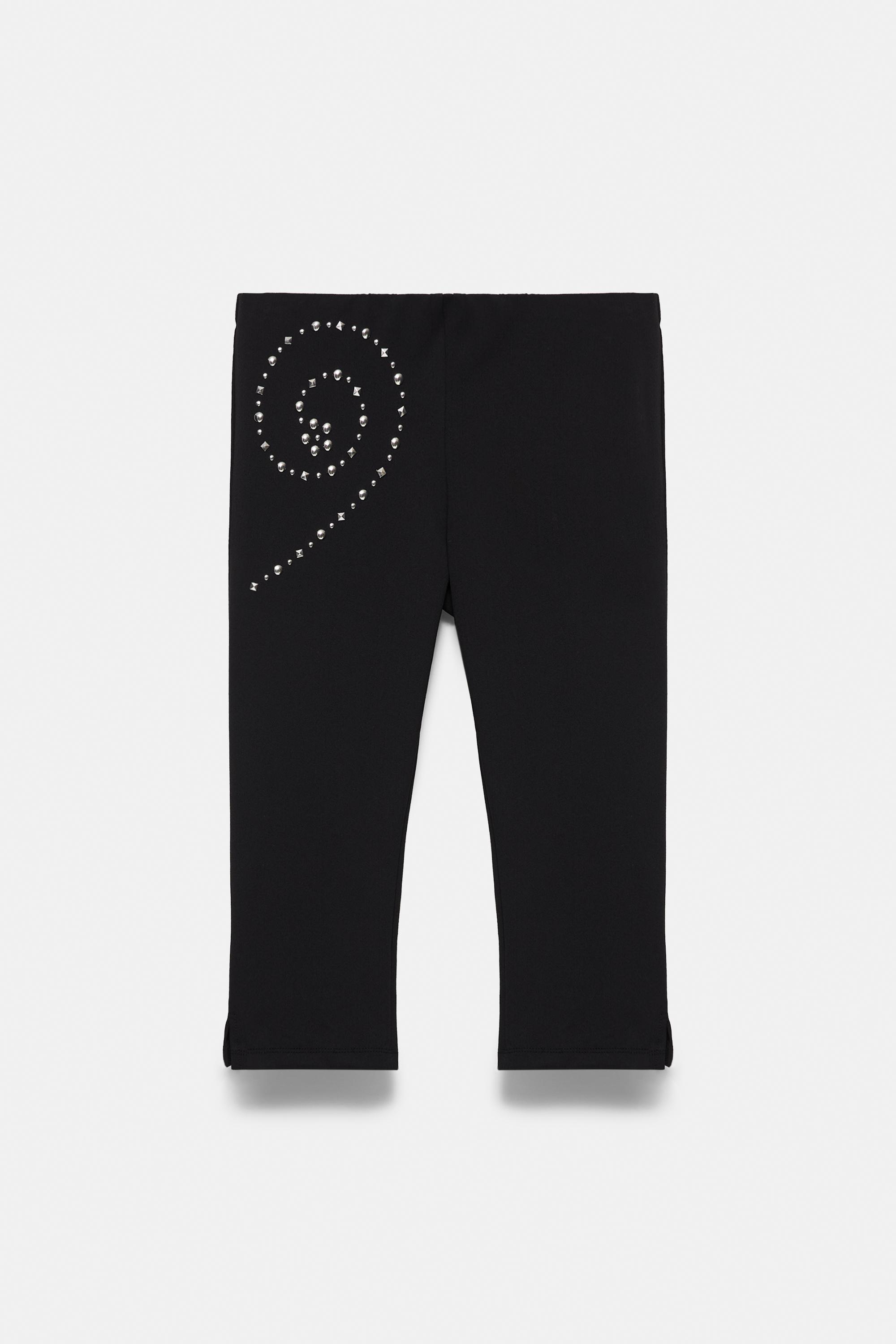 Studded capris — Black
