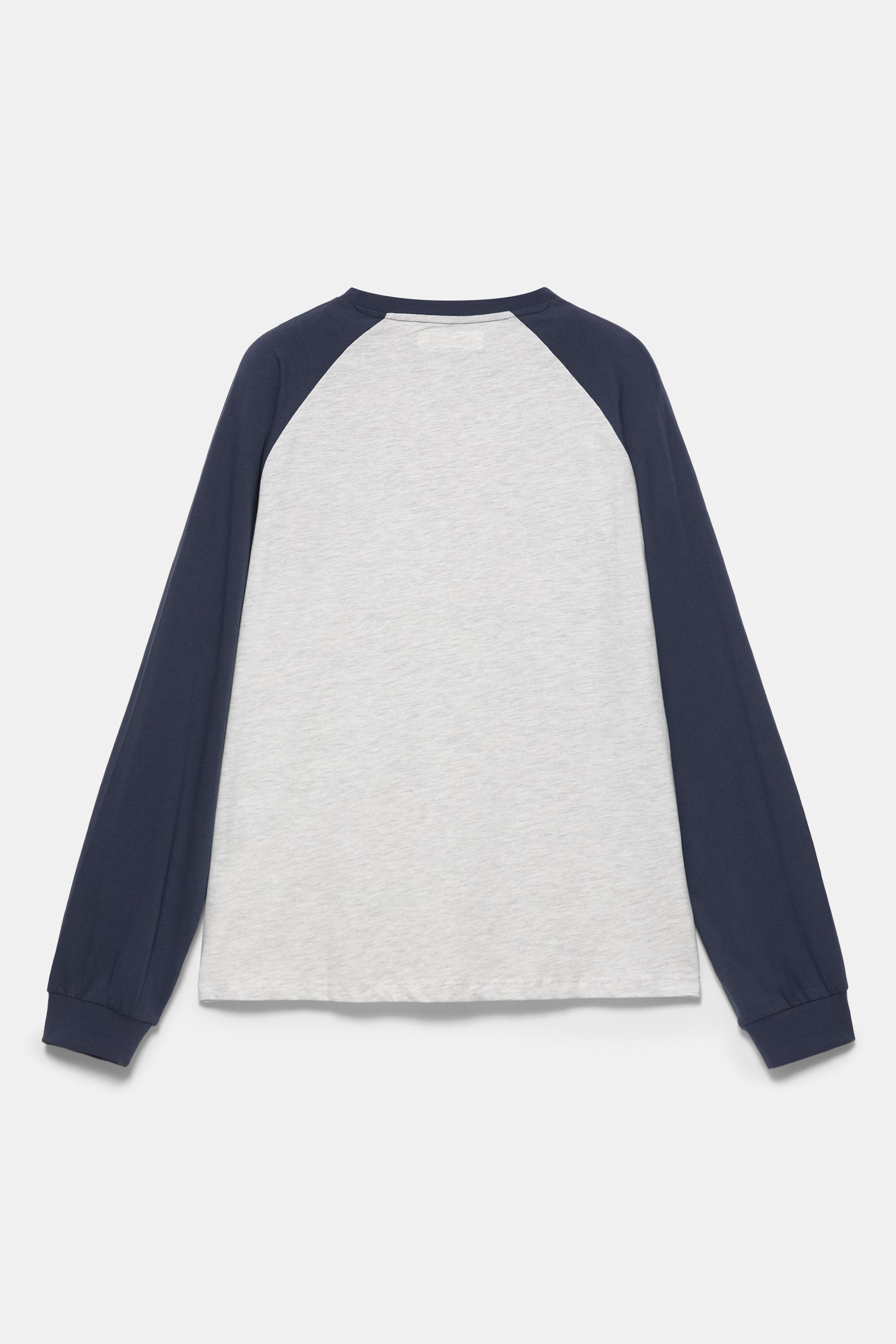 Pull&Bear Oversize reglan kollu tişört görsel 4