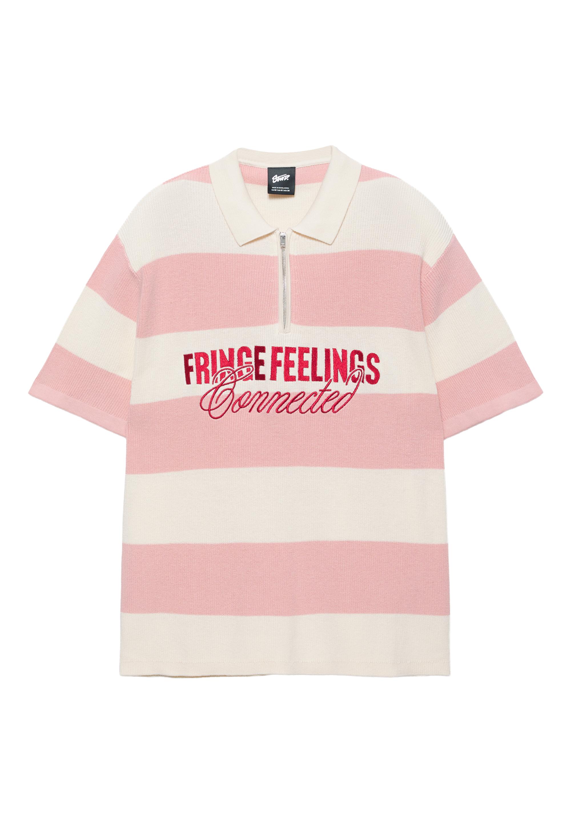 Nakışlı panelli polo t-shirt - Görsel 4