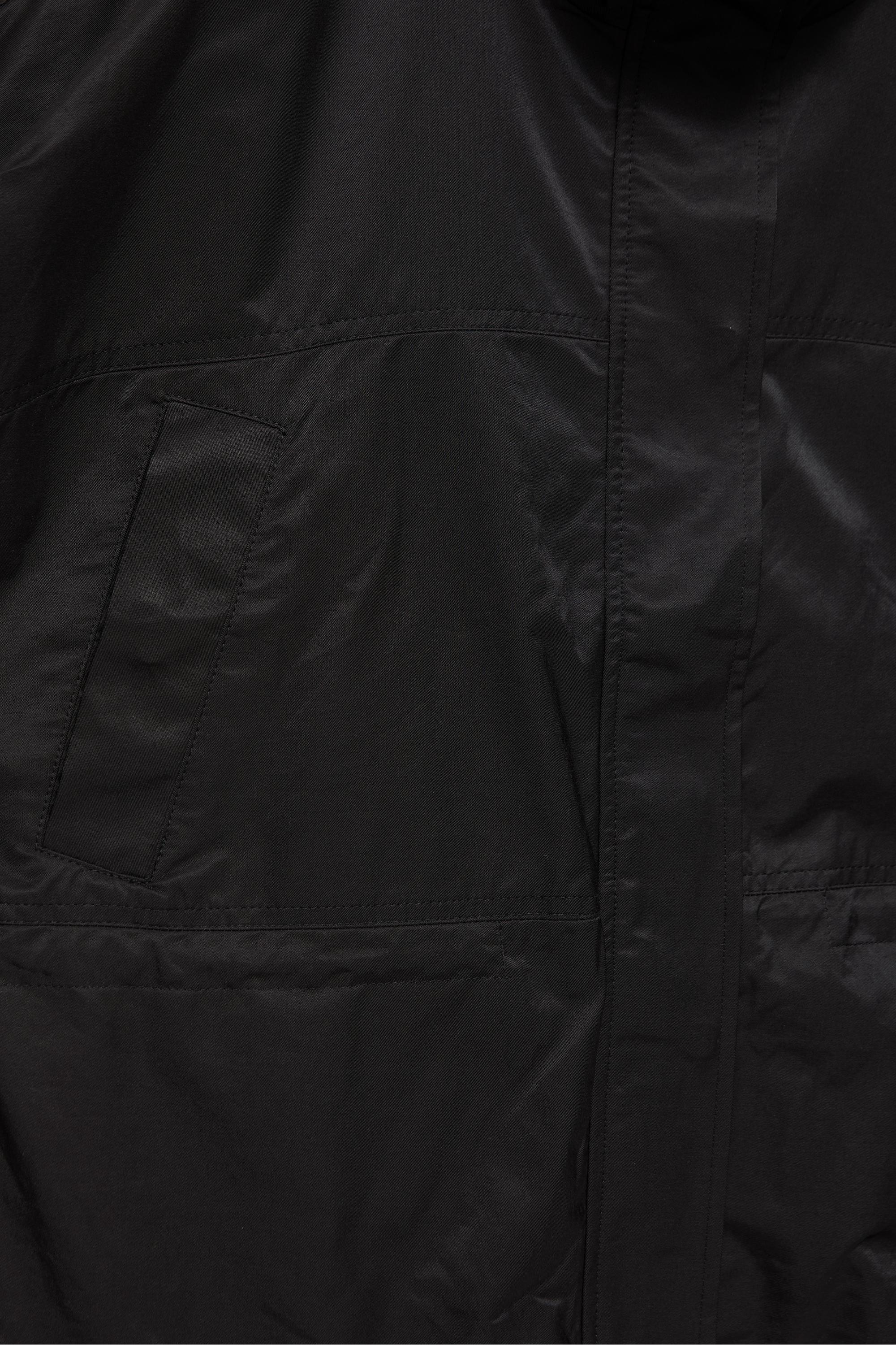 Gathered waist jacket — Black