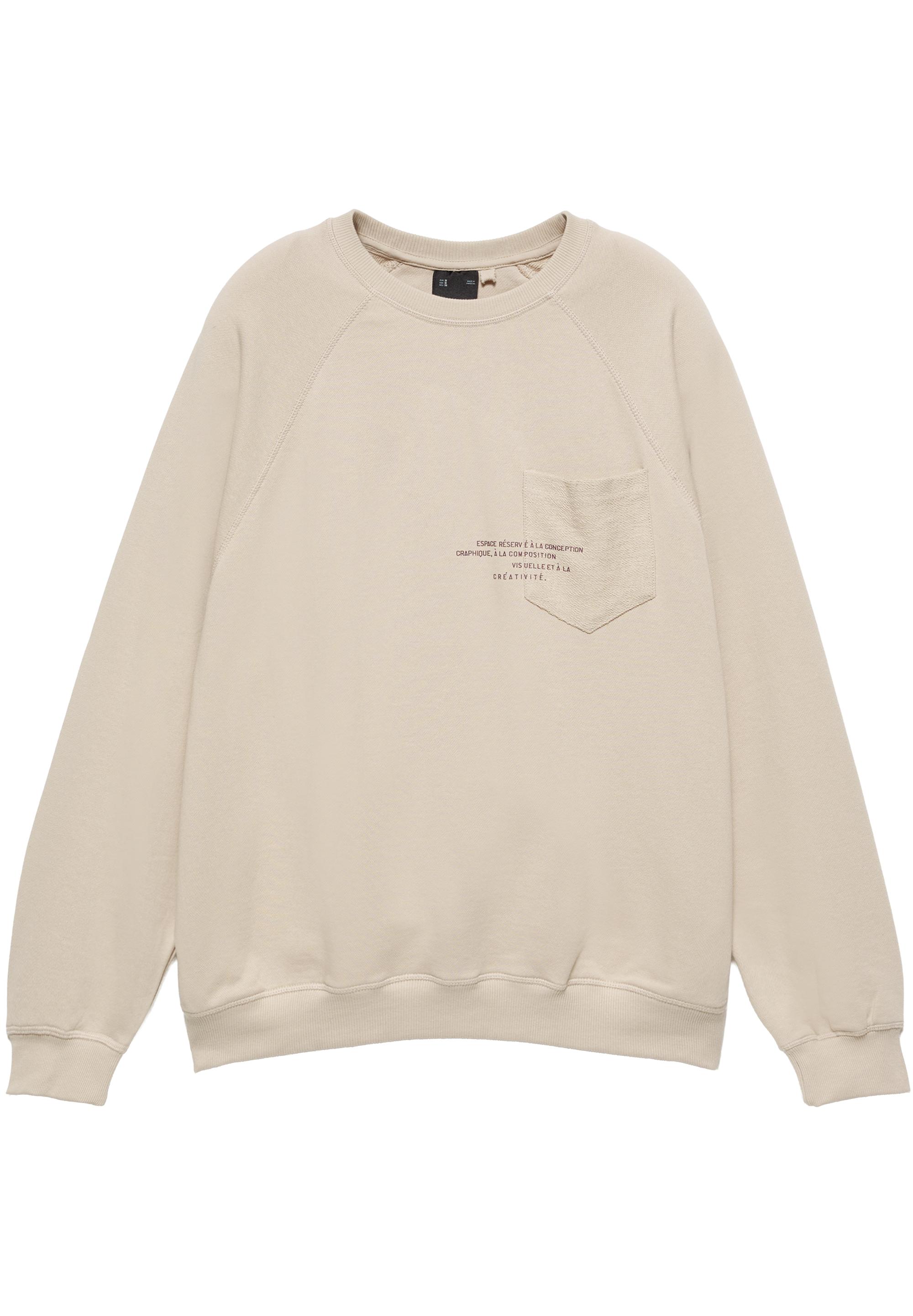 Pull&Bear Yazılı cepli sweatshirt görsel 5