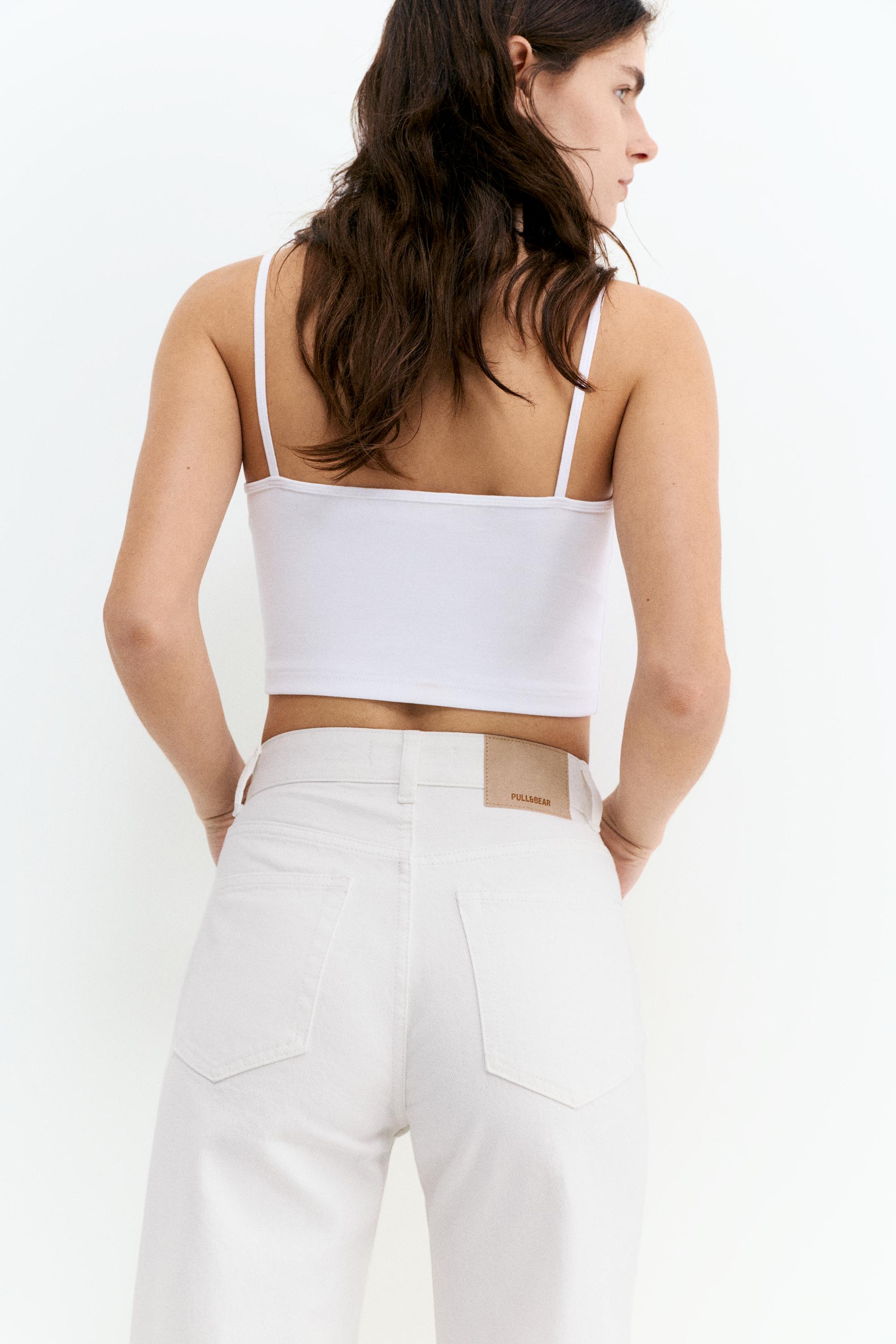 Yüksek bel geniş paça jean - Görsel 134