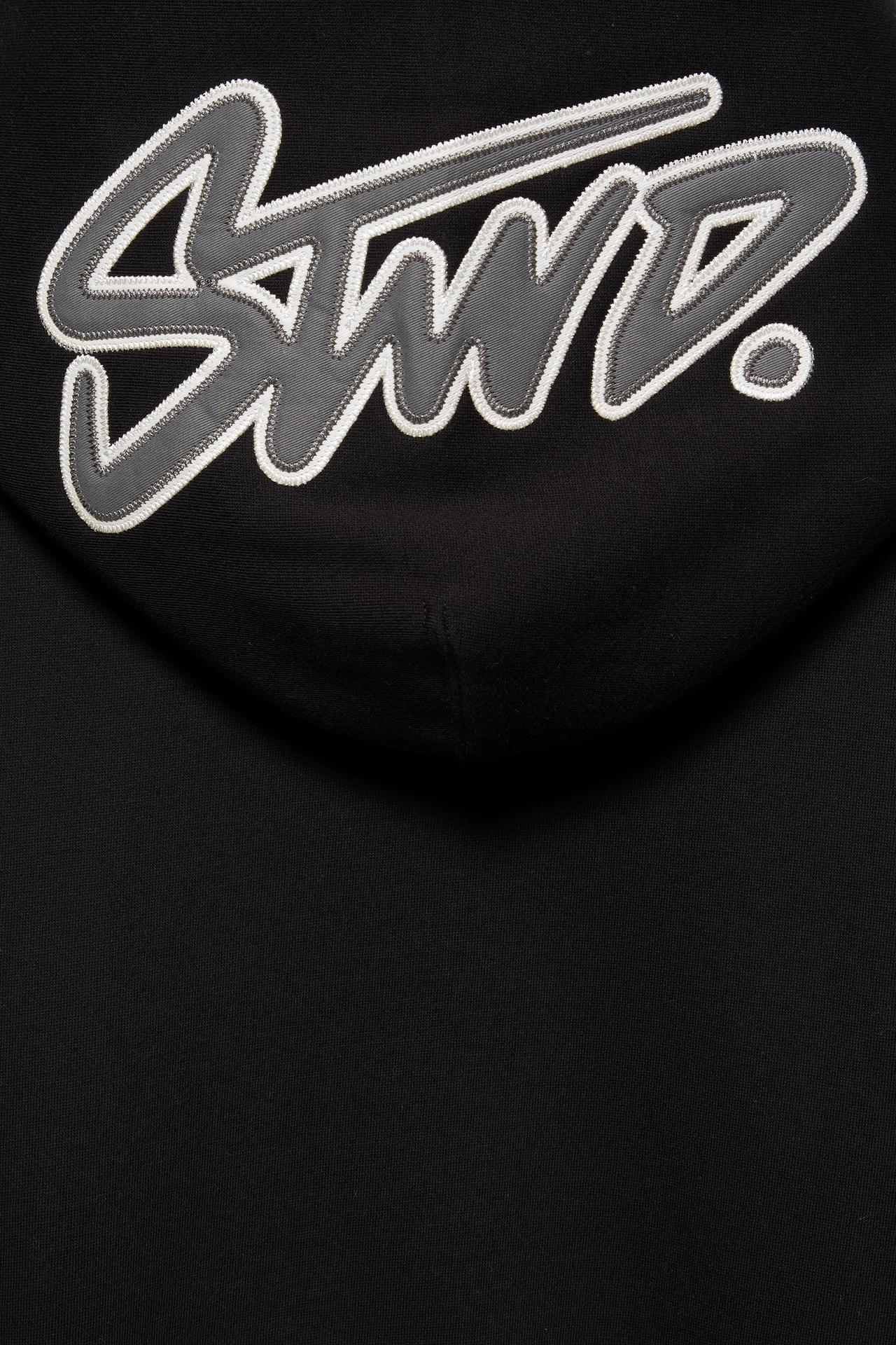 STWD hood sweatshirt — Black