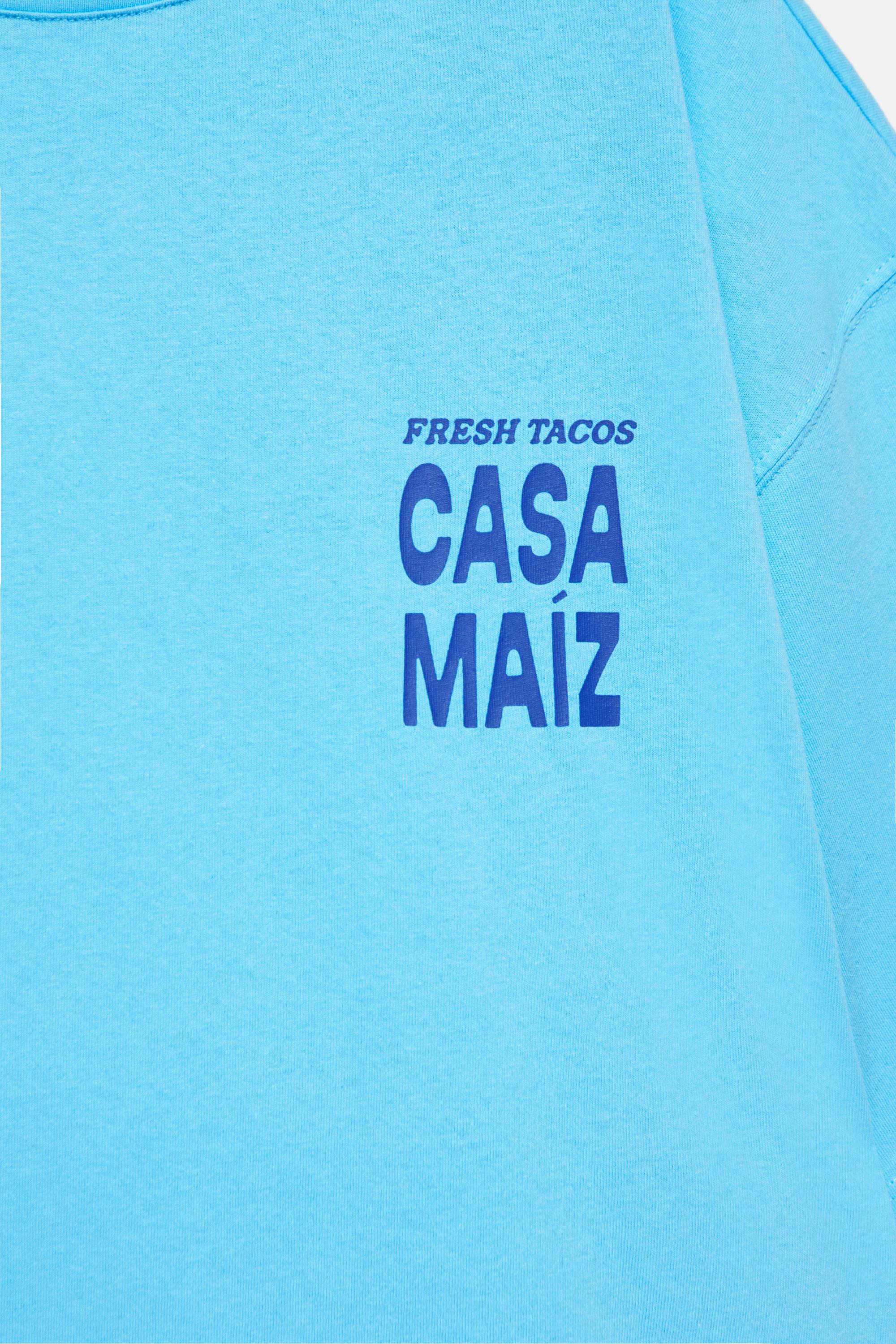 Taco graphic T-shirt — Pale blue
