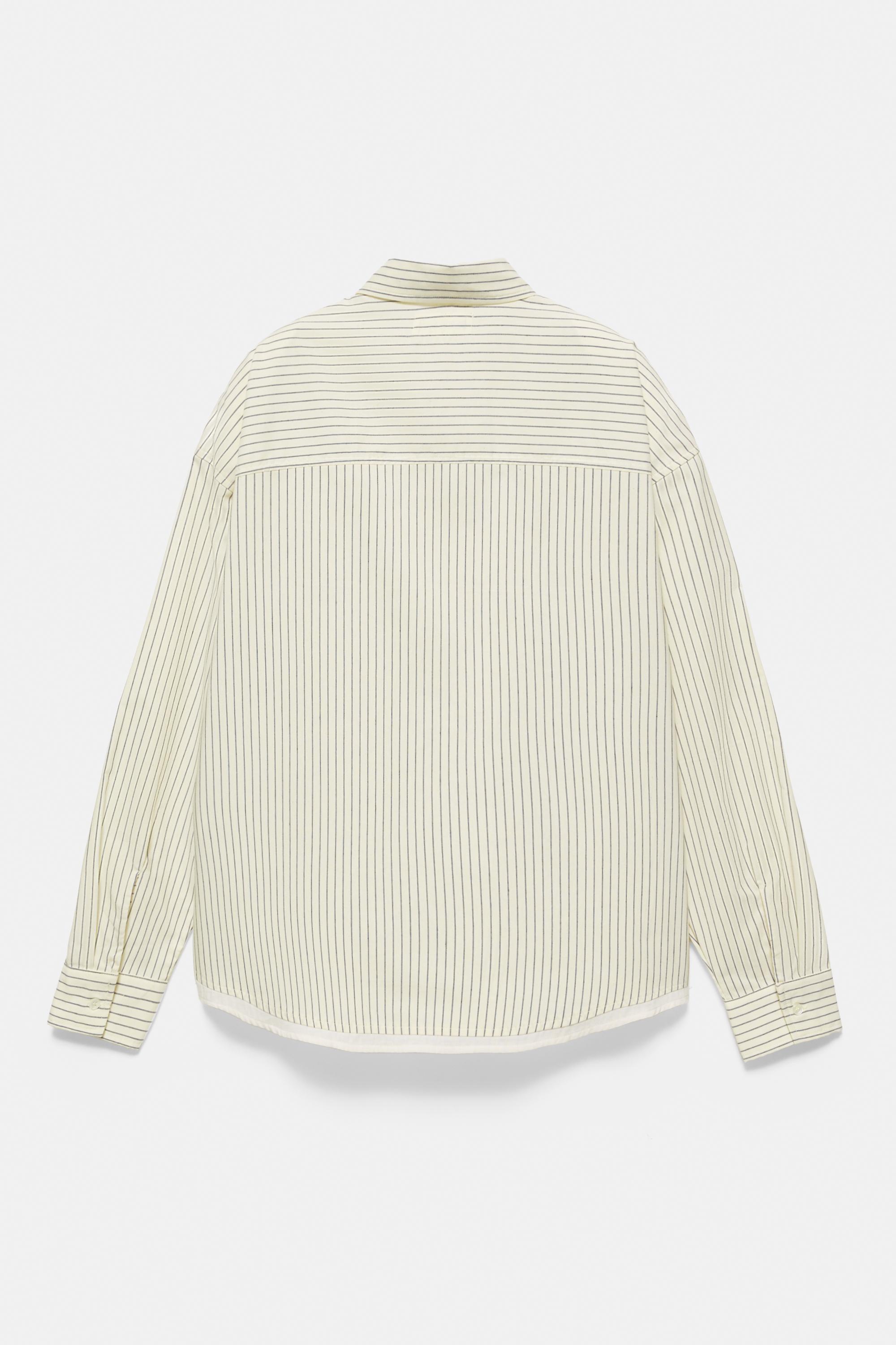 Striped long sleeve shirt — Vanilla