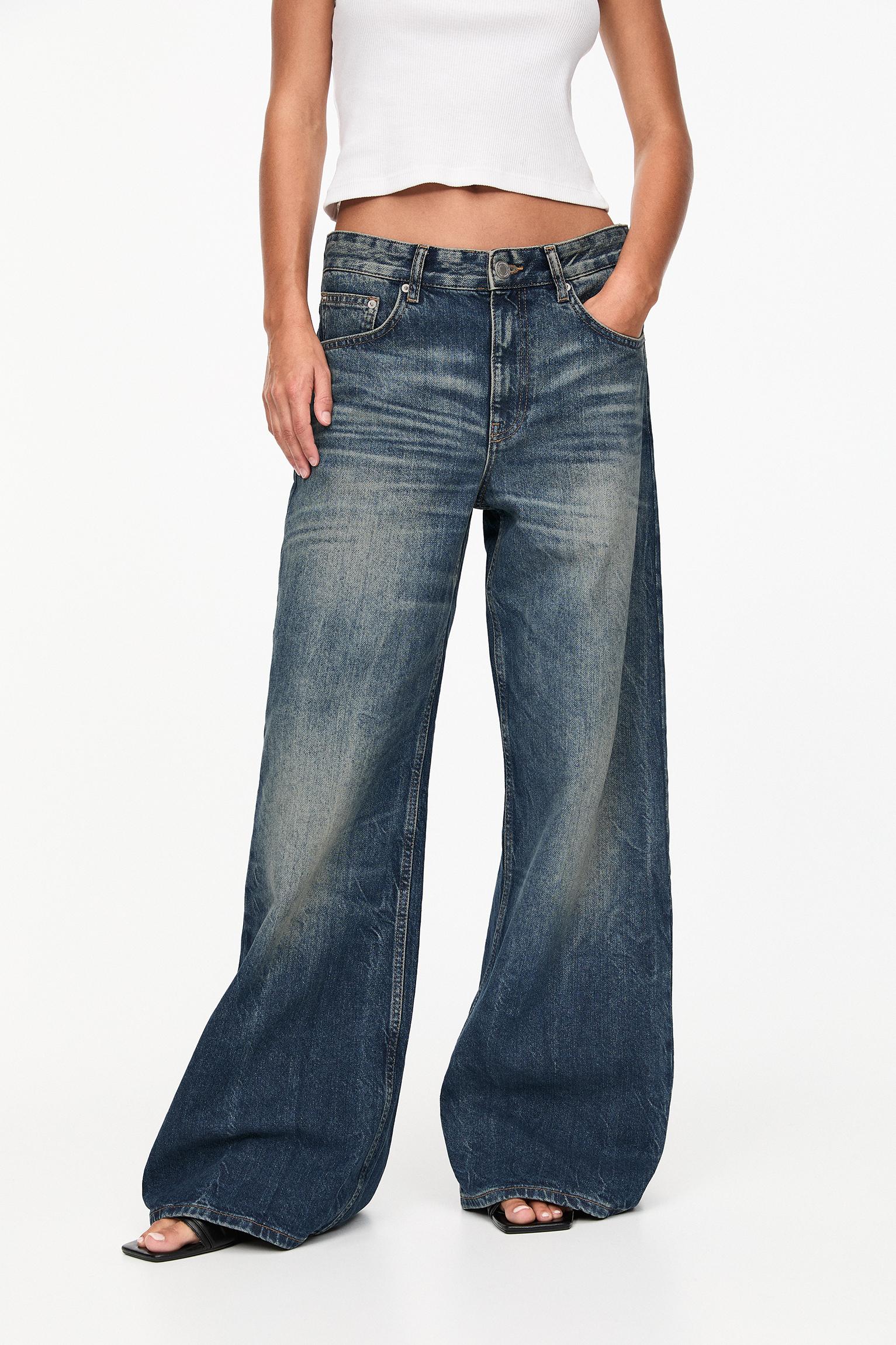 Wide fashion leg jeans pull and bear