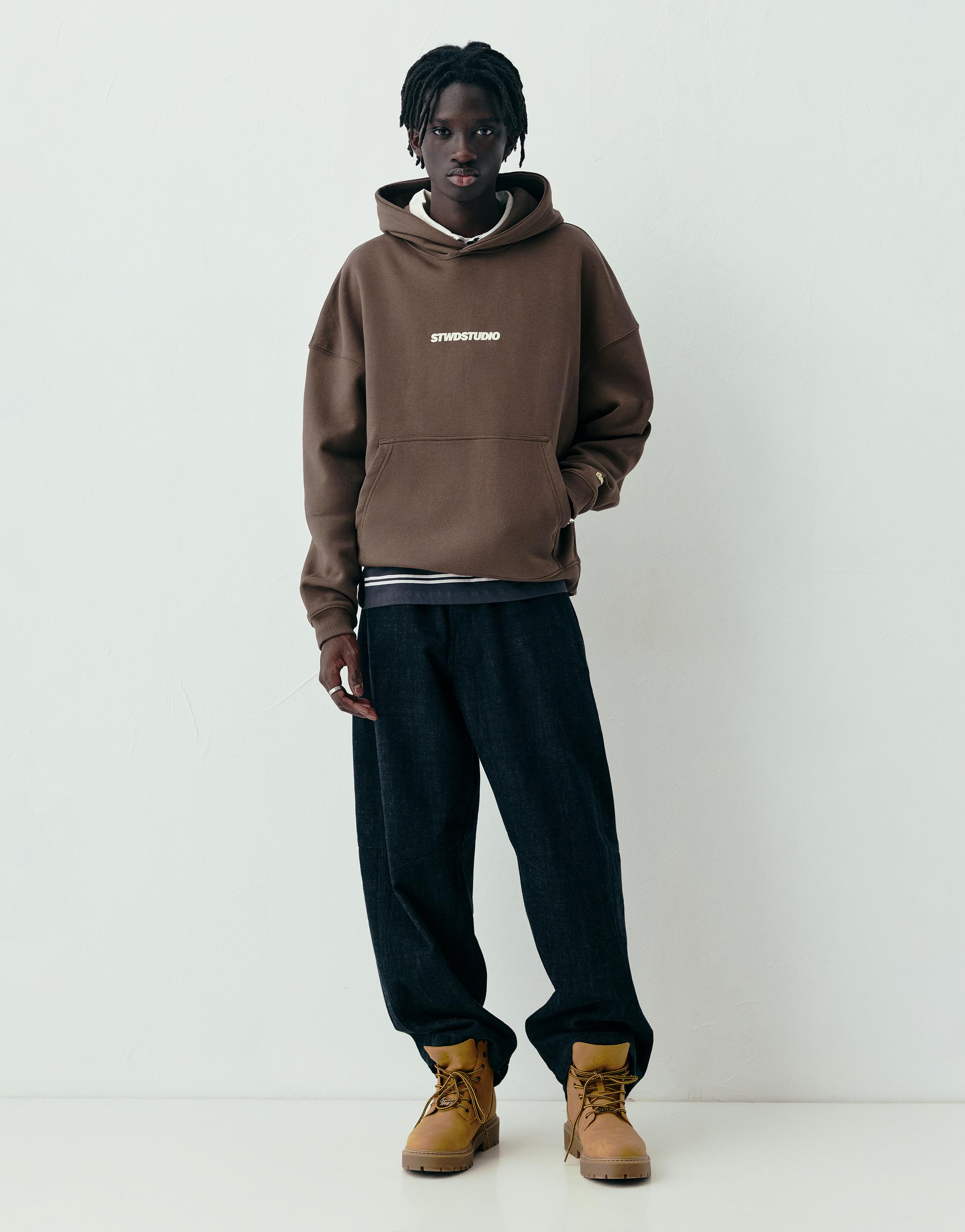 STWD Studio kapüşonlu sweatshirt - Görsel 6