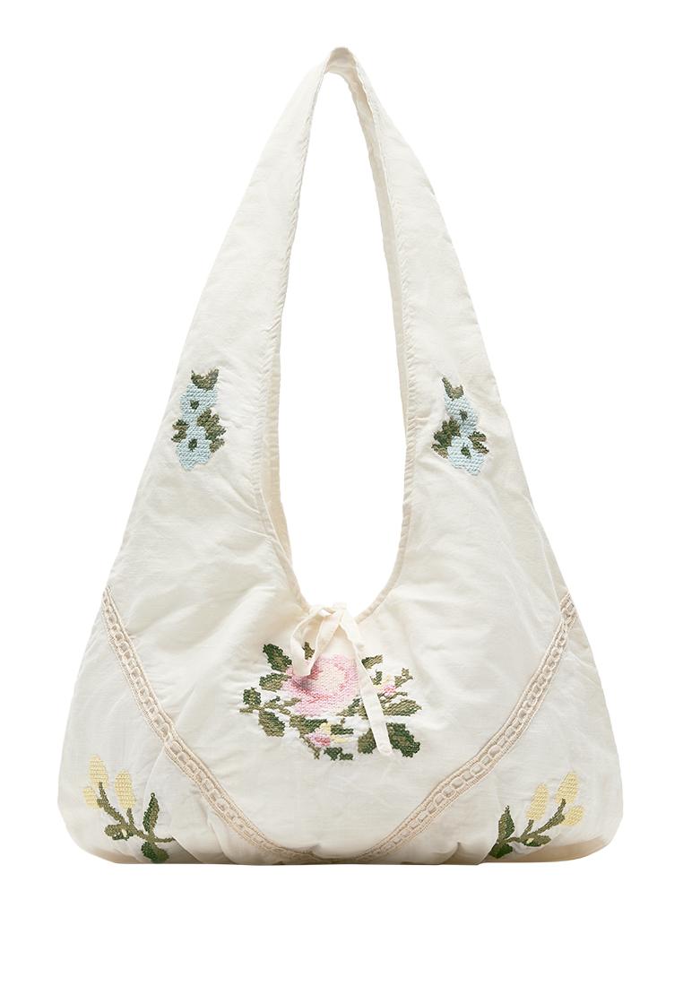 Çiçekli tote çanta - Görsel 2