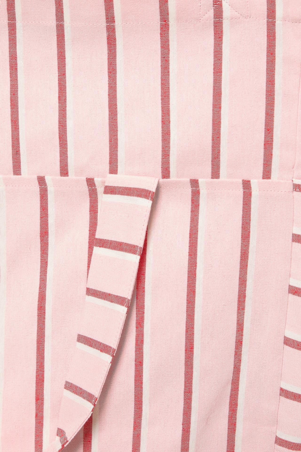 Medium striped tote bag — Red