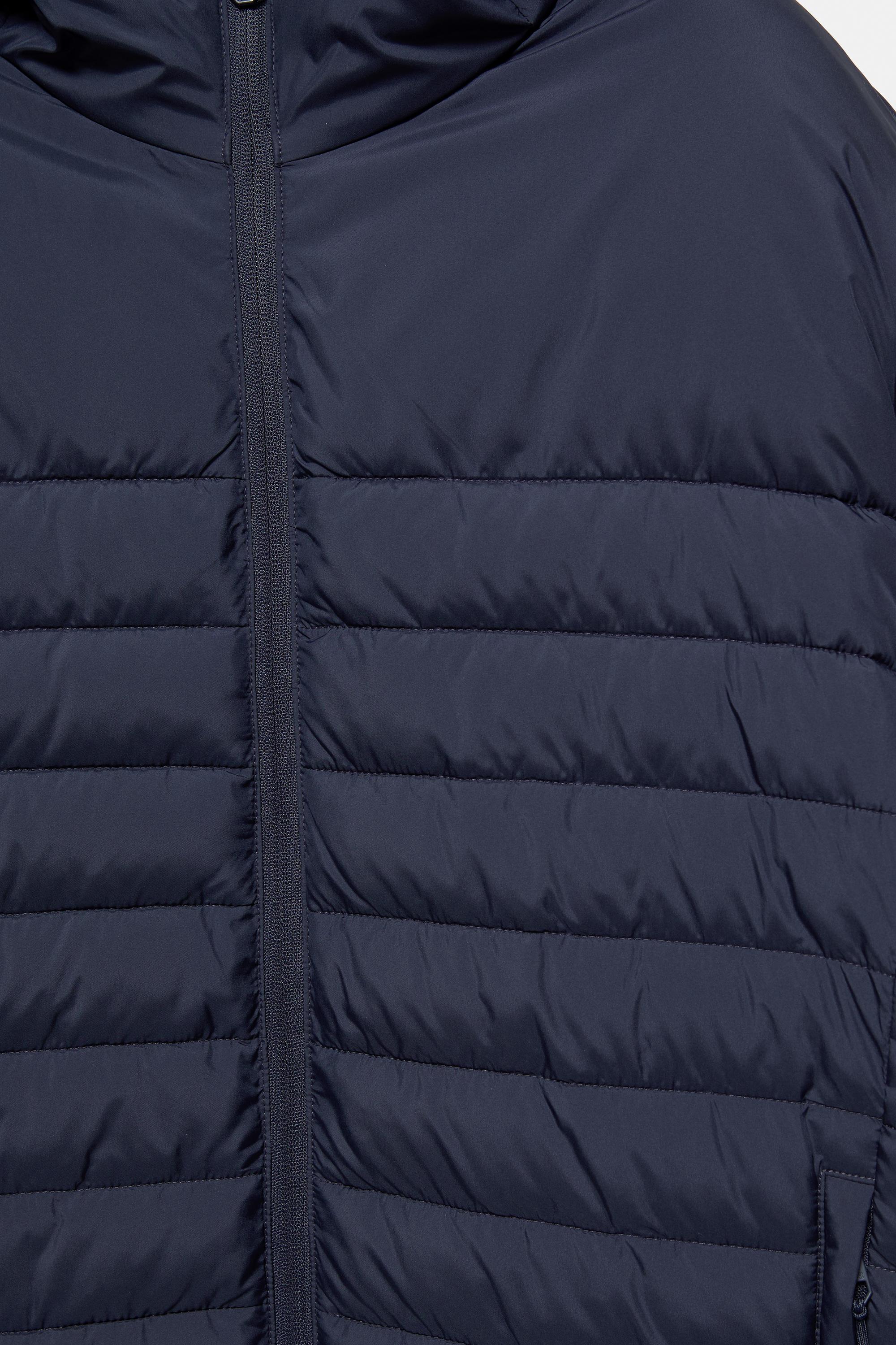 Lightweight puffer jacket with hood — Navy