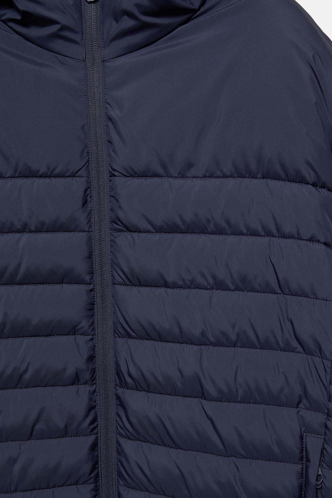 Lightweight puffer jacket with hood — Navy