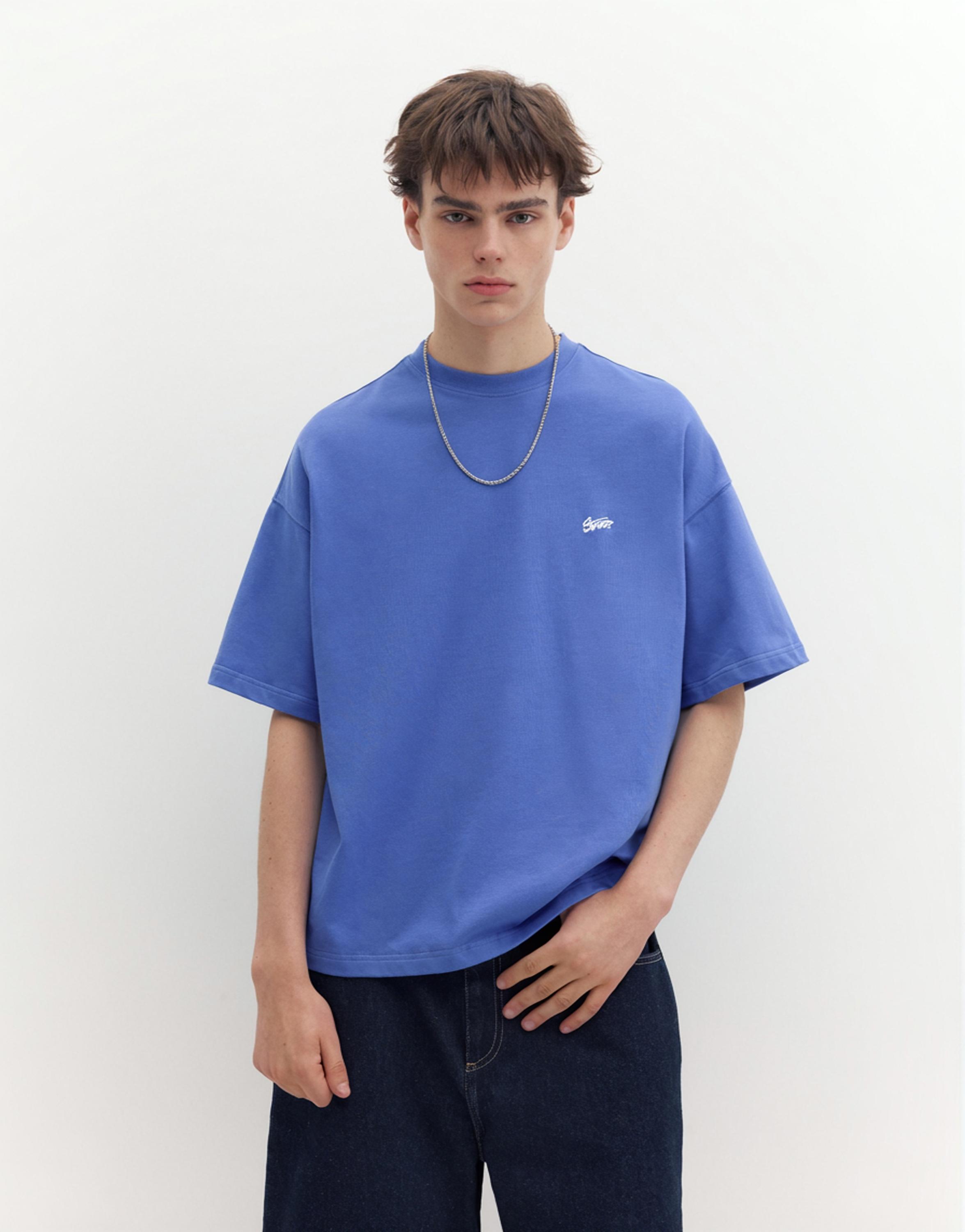 STWD logo boxy T-shirt — Blue
