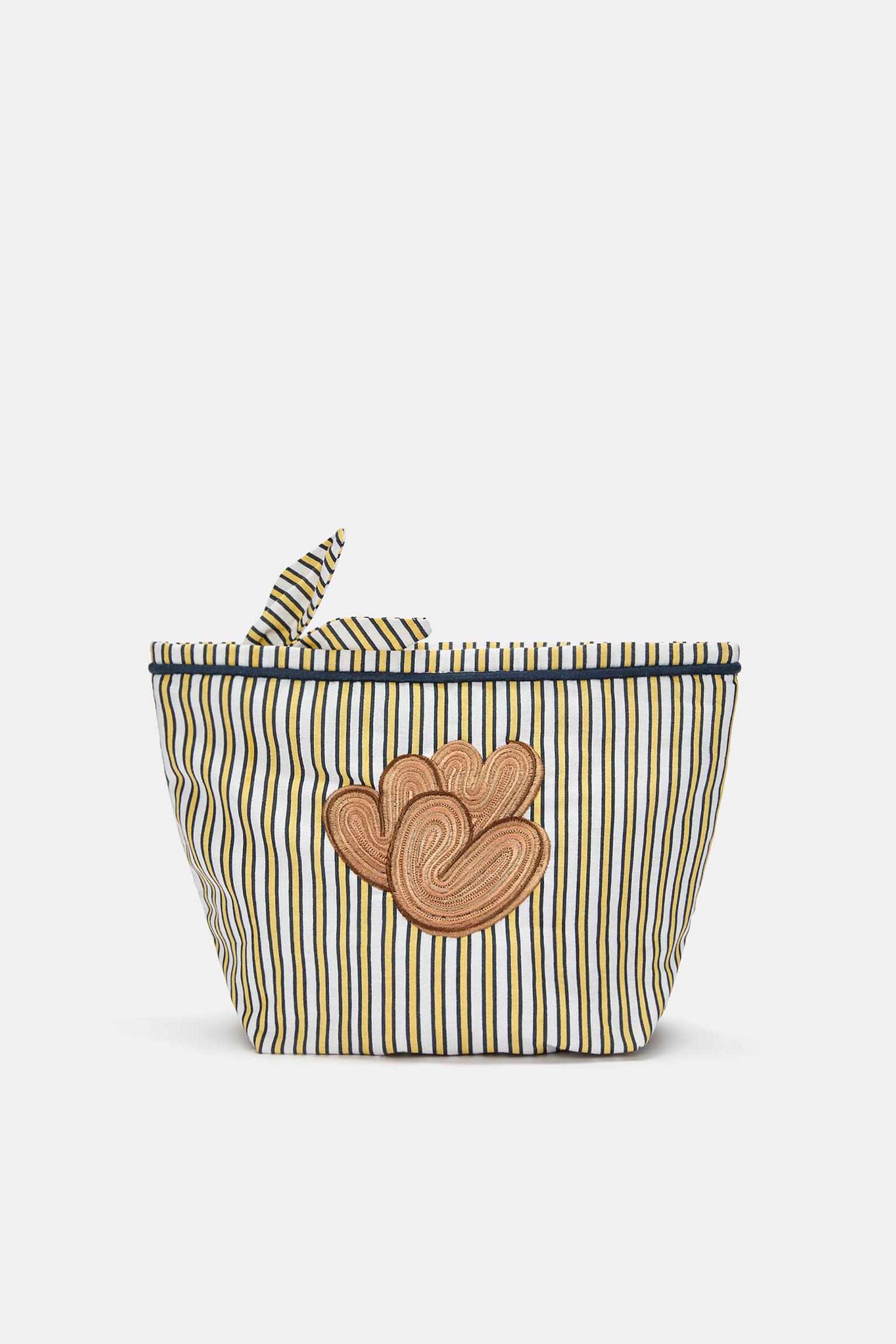 Gestreifte Herzkulturtasche