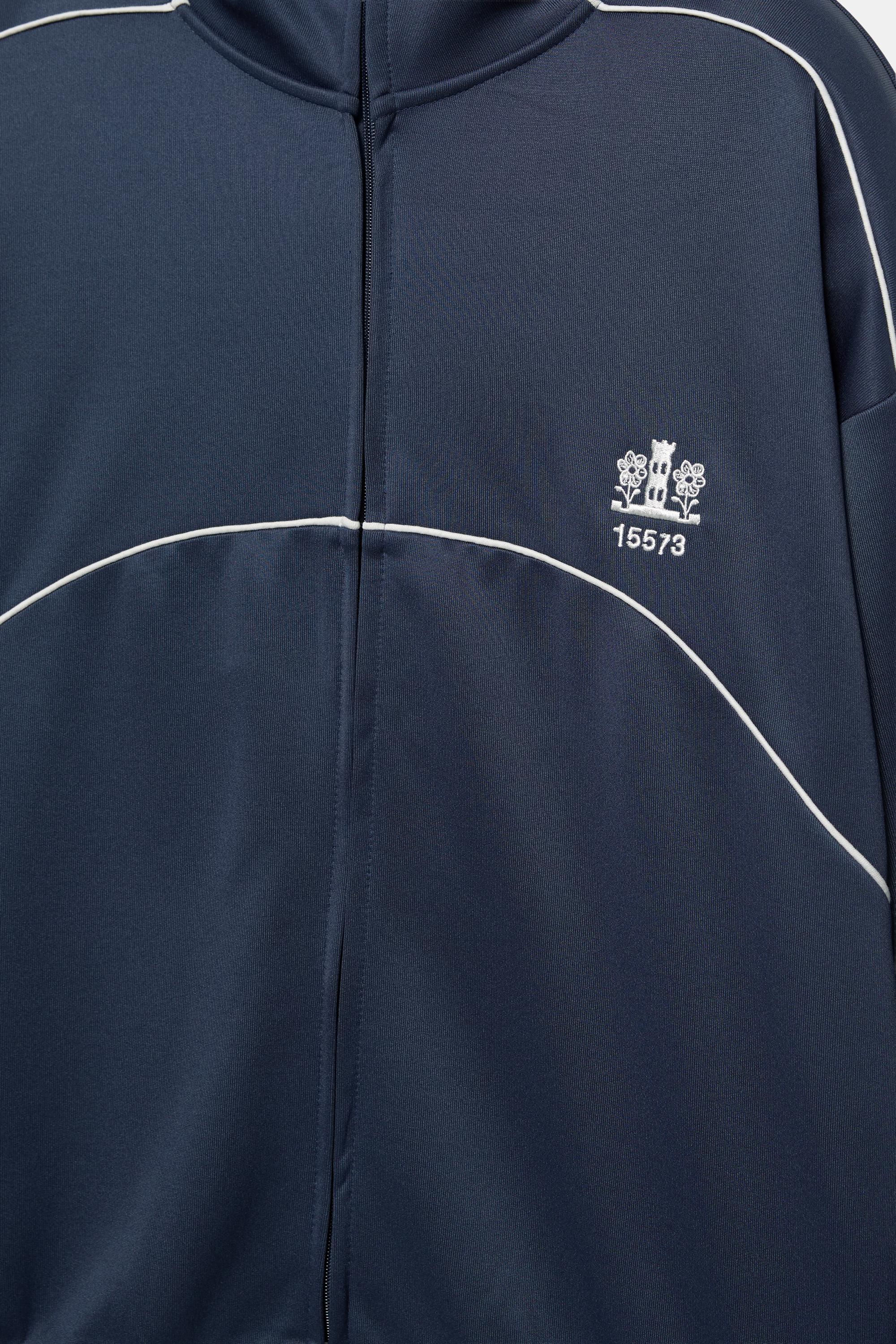 Fermuarlı nakışlı ceket - Görsel 5