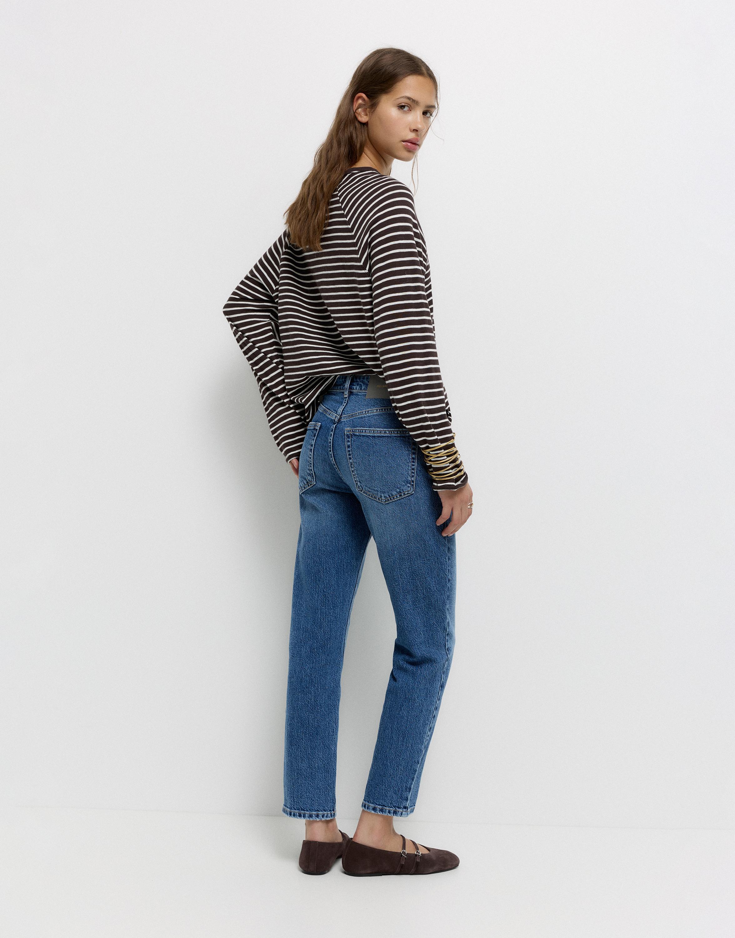 Slim fit comfort jeans — Medium blue
