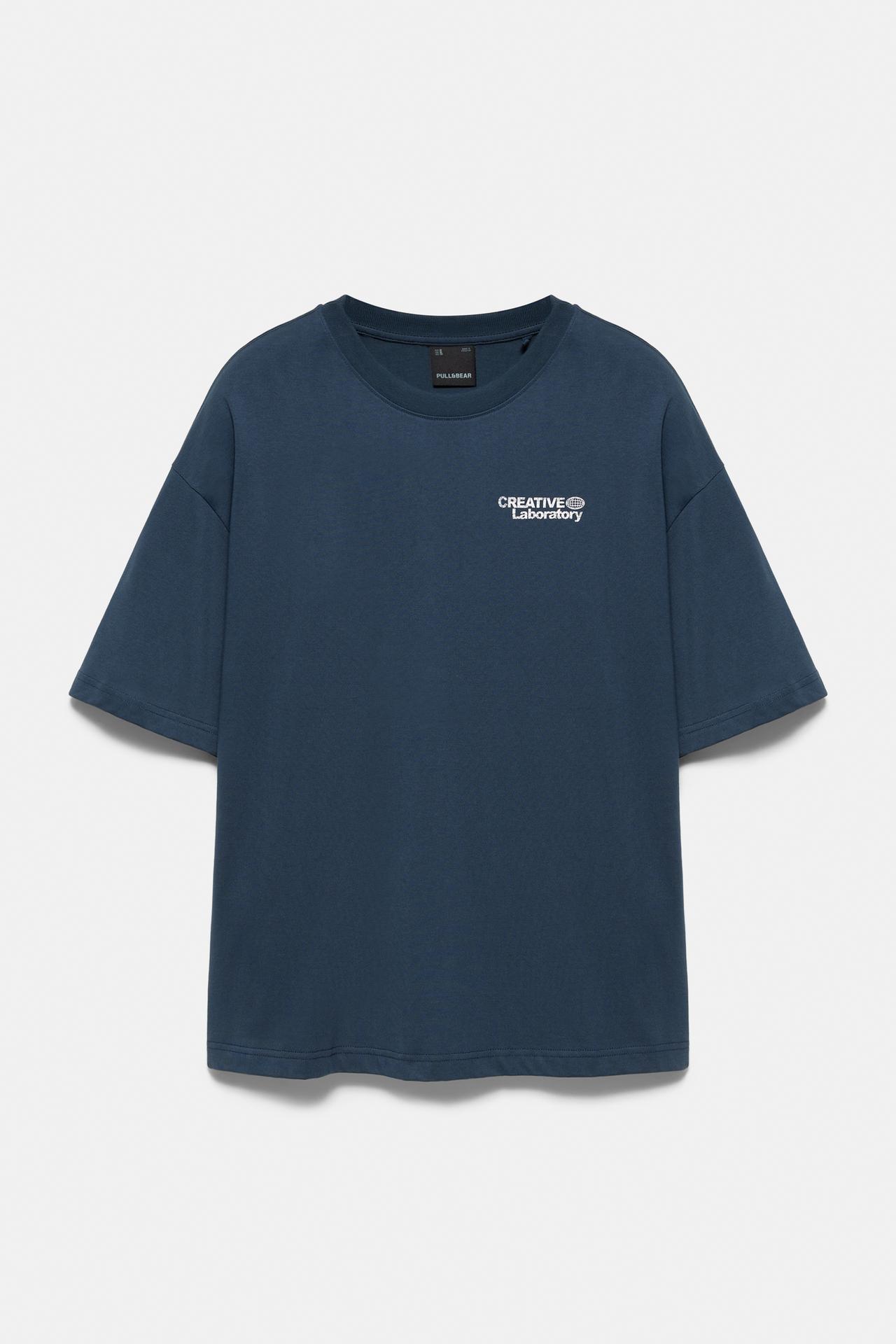 Creative Laboratory graphic T-shirt — Navy