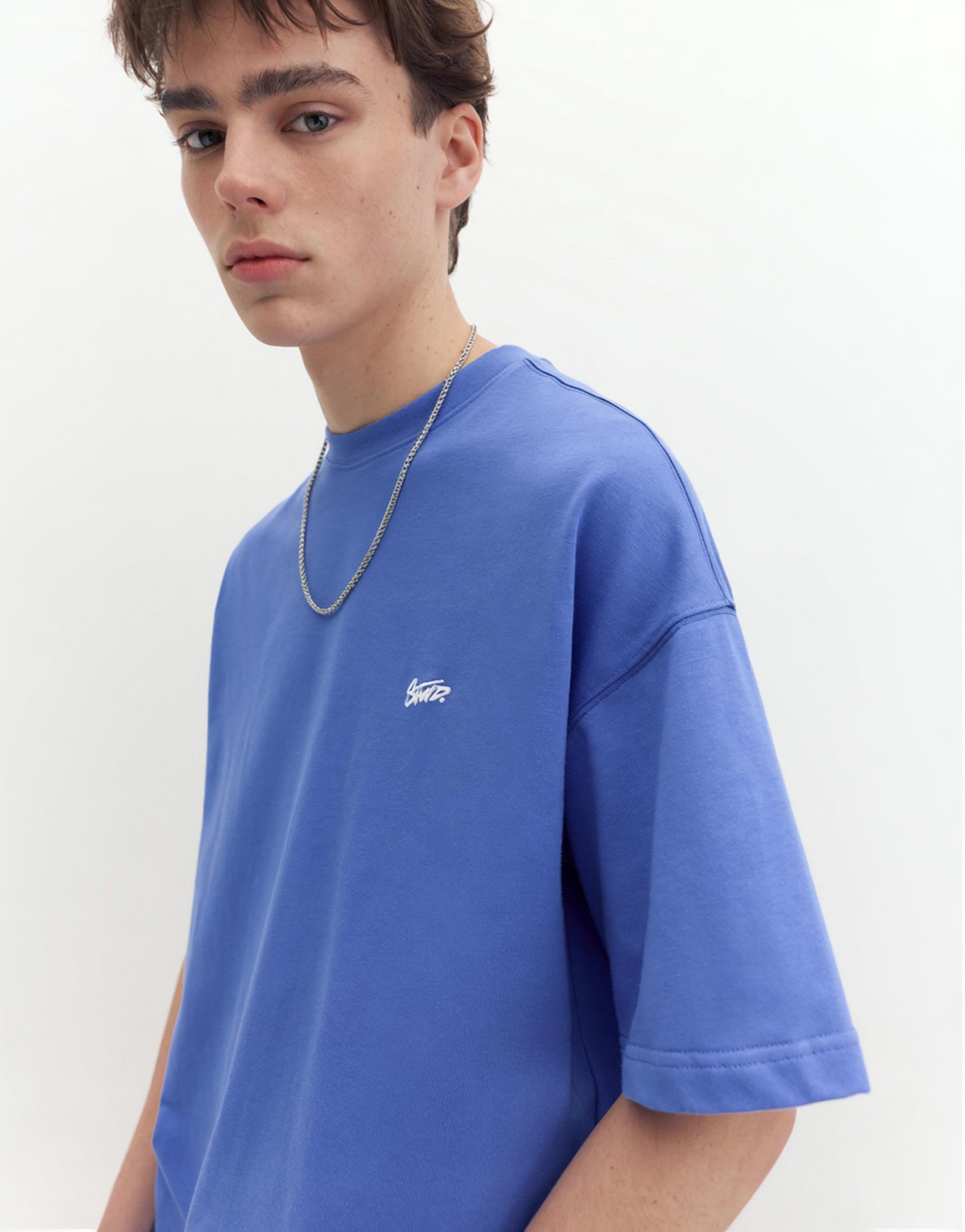 STWD logo boxy T-shirt — Blue