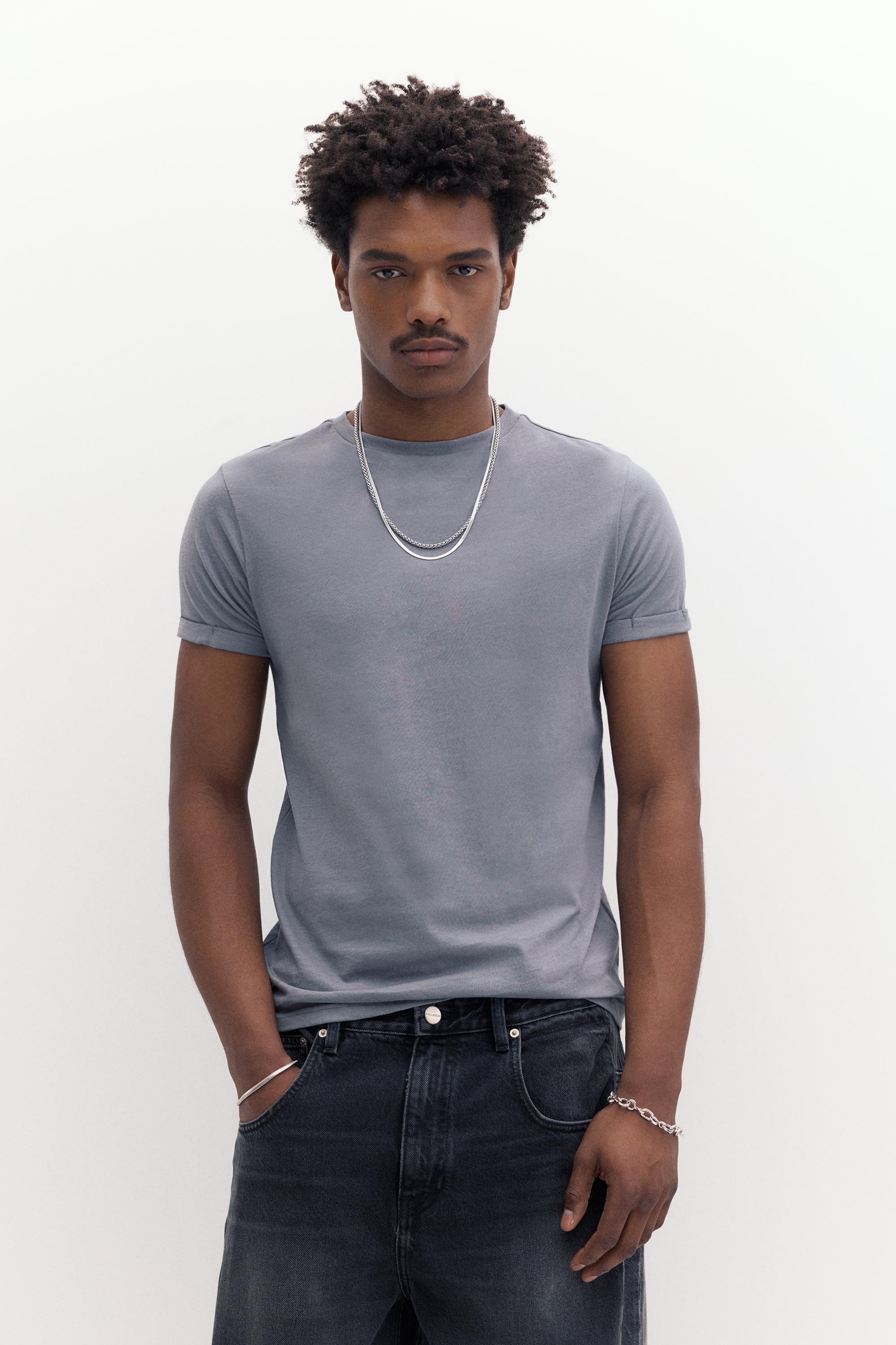 Muscle fit T-shirt — Blue