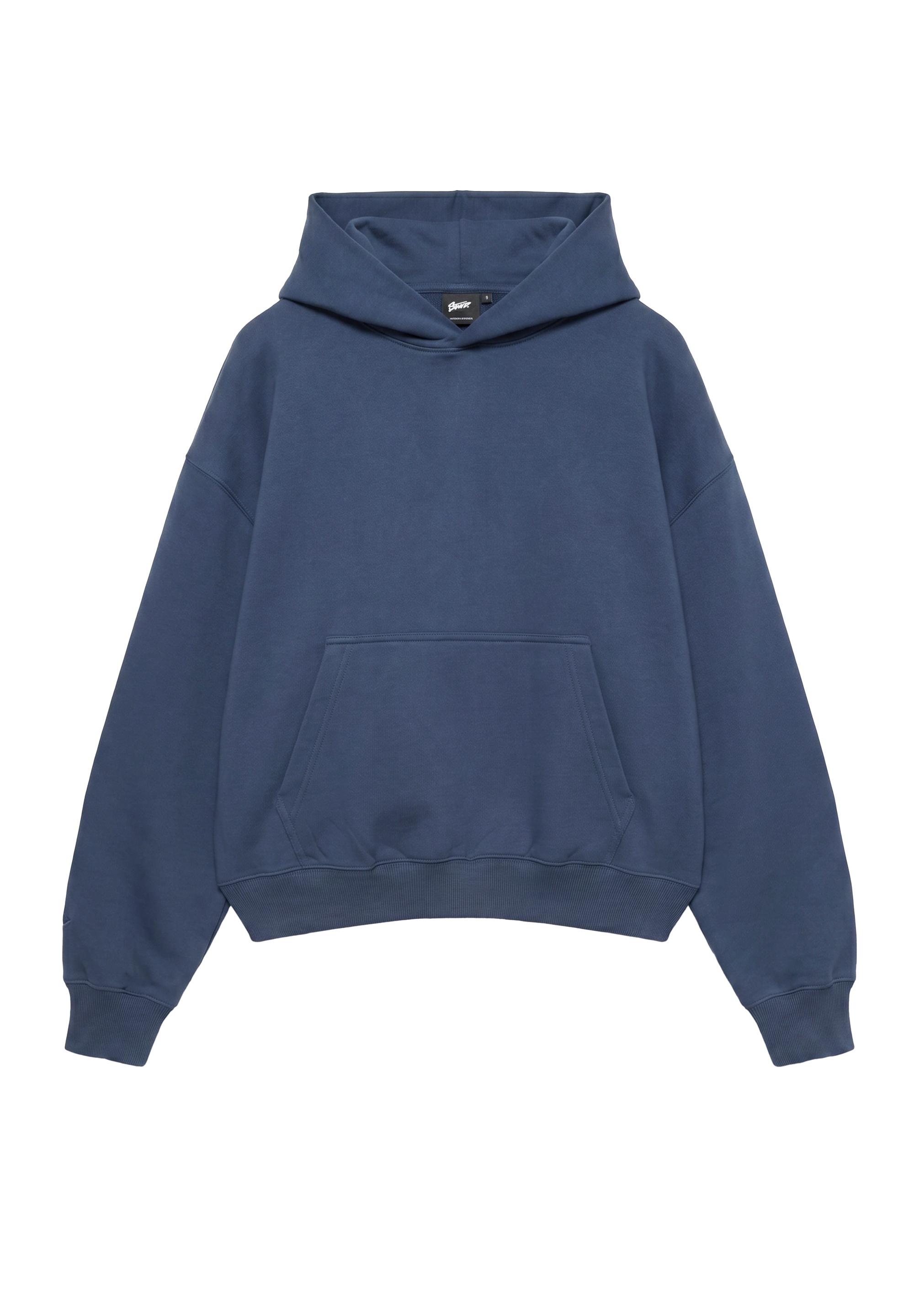 STWD boxy-fit logo hoodie — Blue