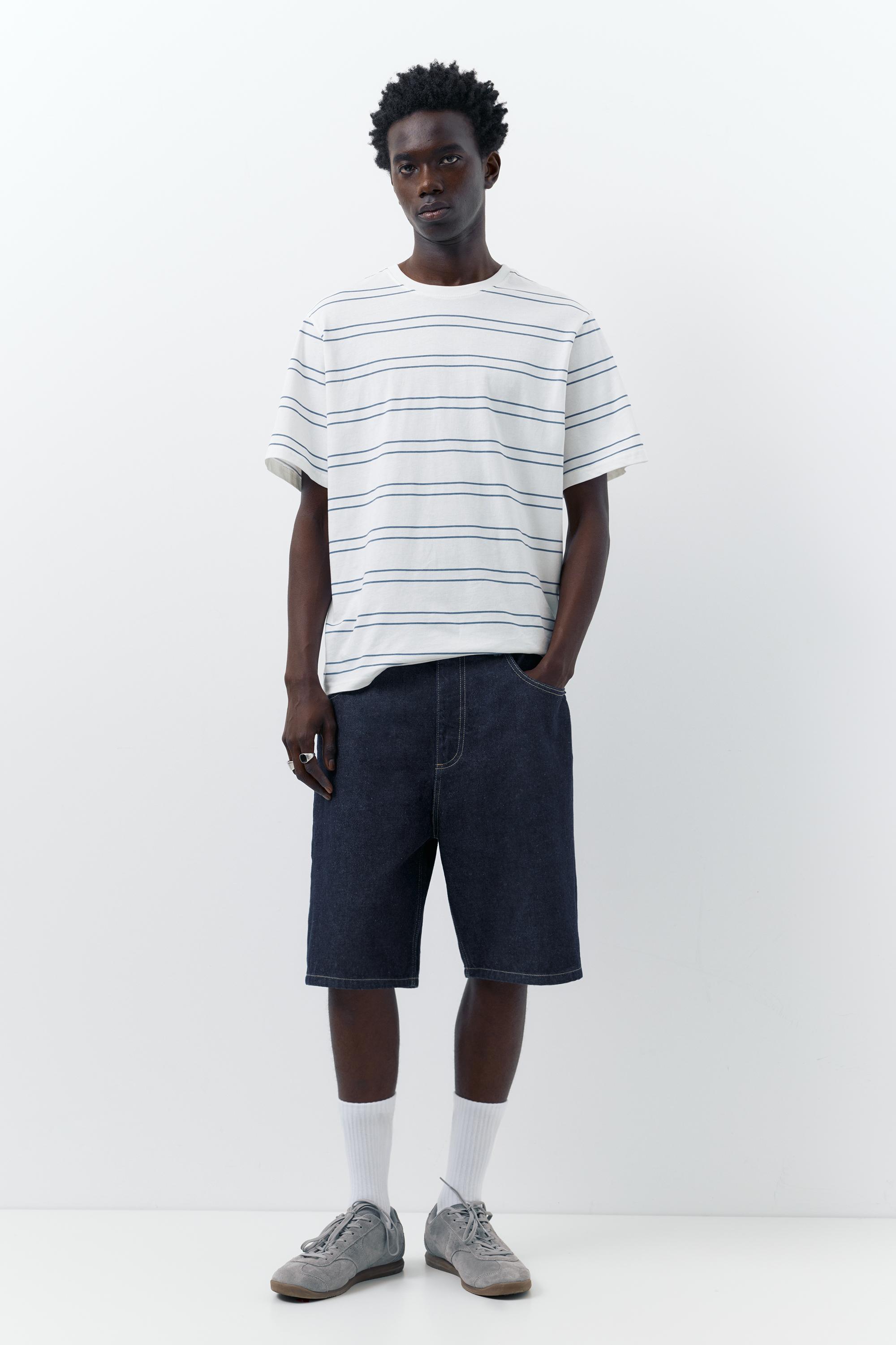 Baggy denim bermuda - Görsel 131