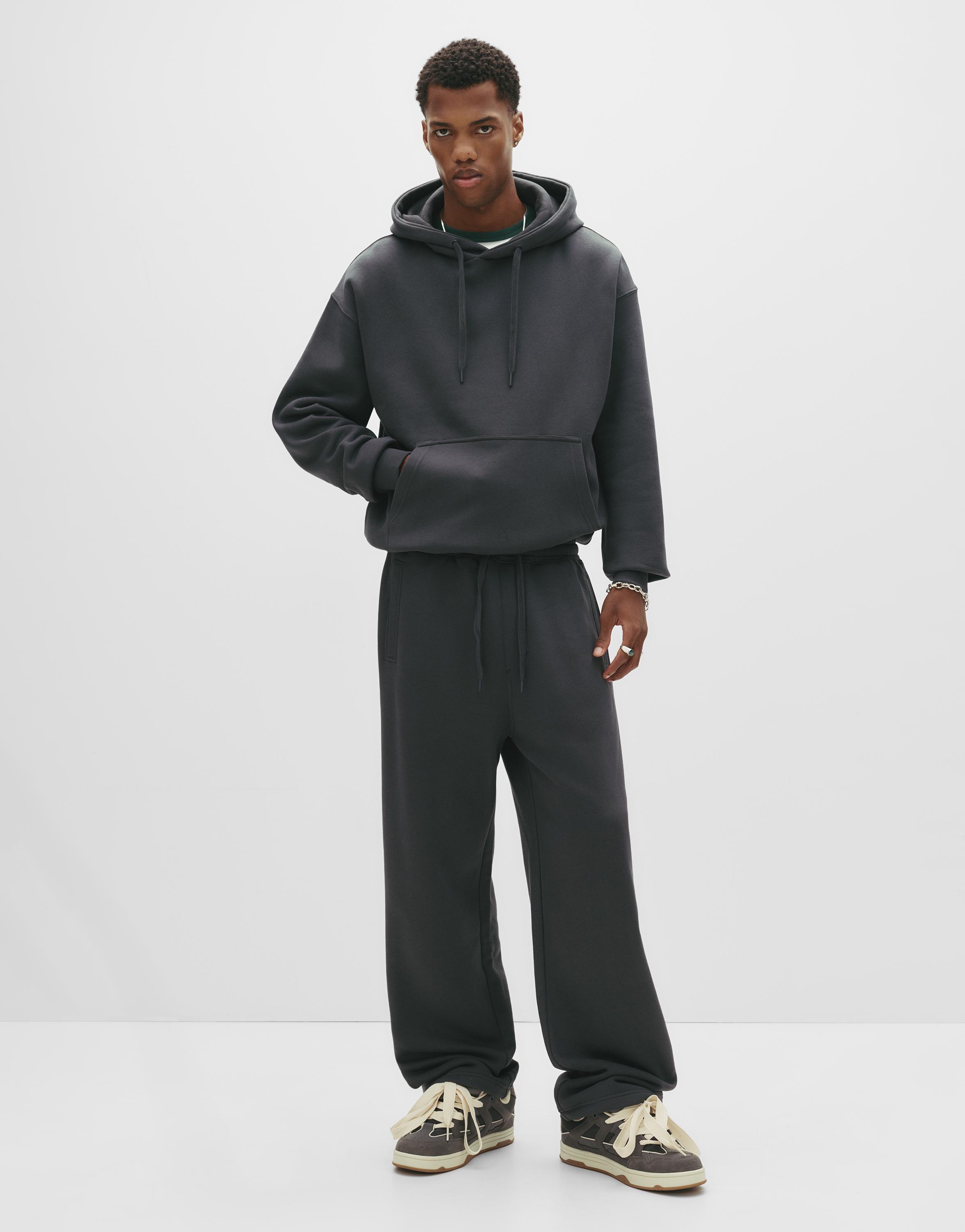 Basic baggy tracksuit bottoms — Anthracite grey