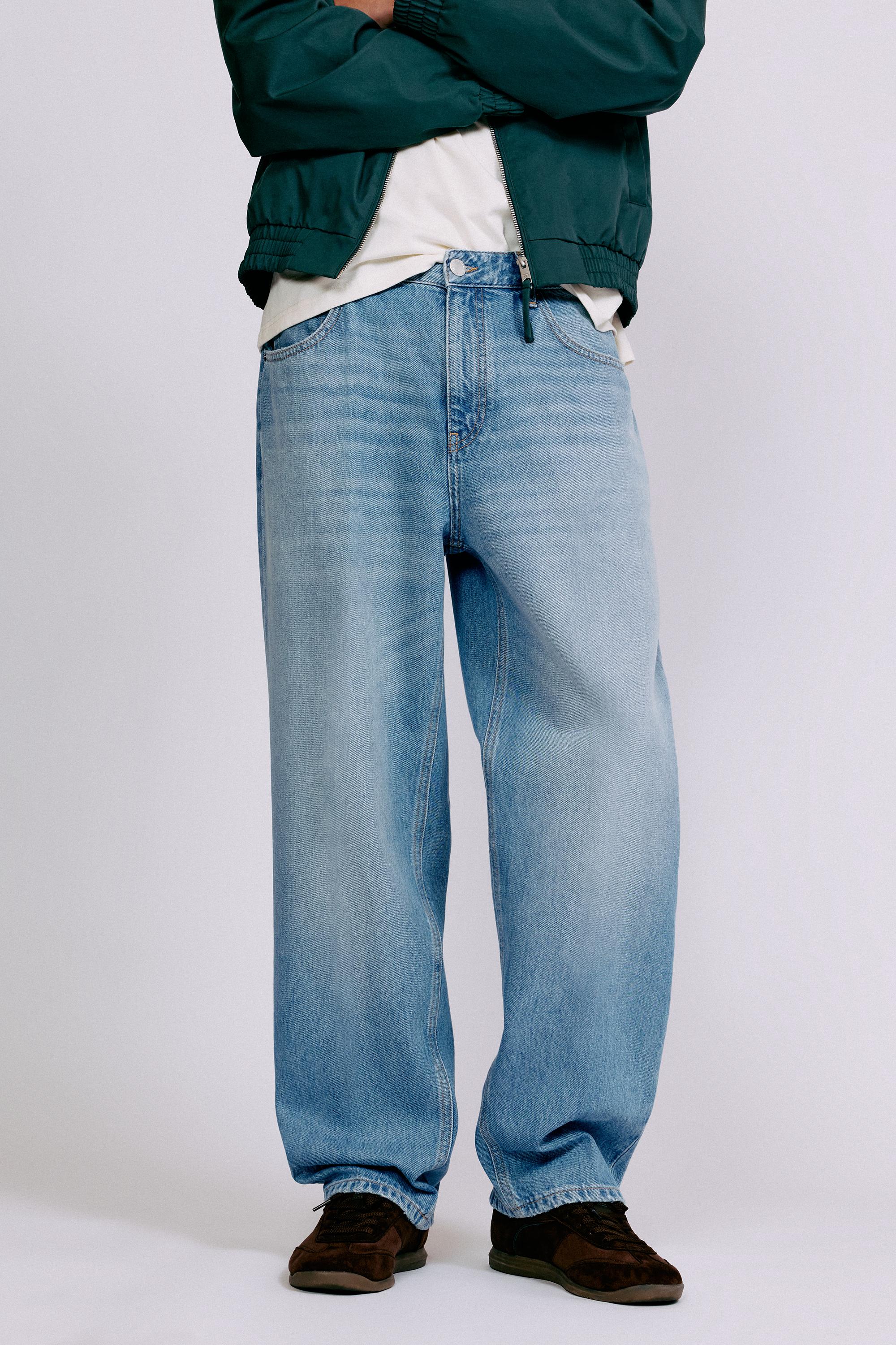Relaxed baggy jeans — Medium blue
