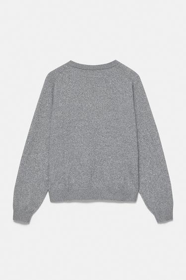 Basic soft knit jumper — Grey marl 6