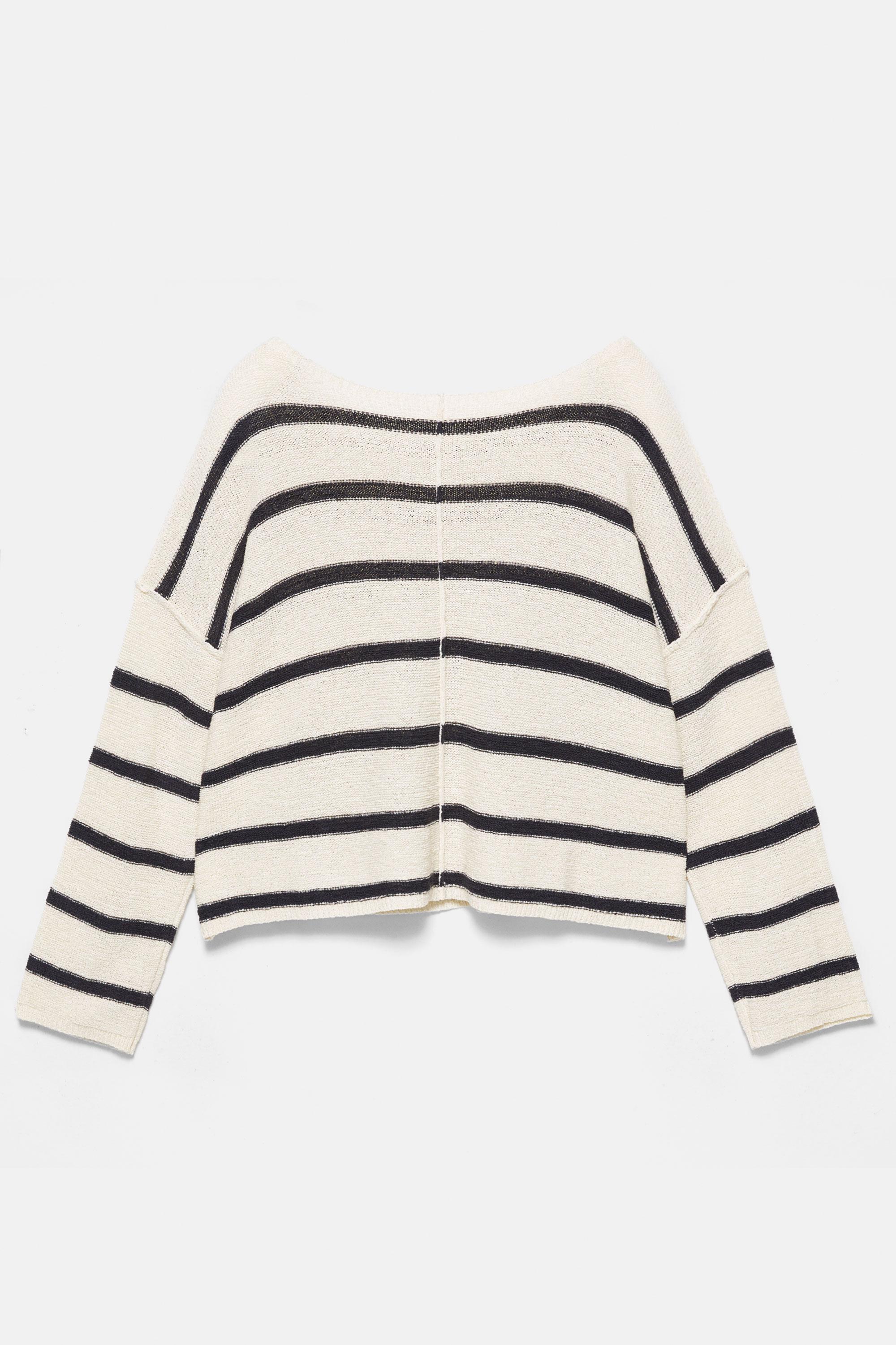 Asimetrik ince örgü kazak - Görsel 19