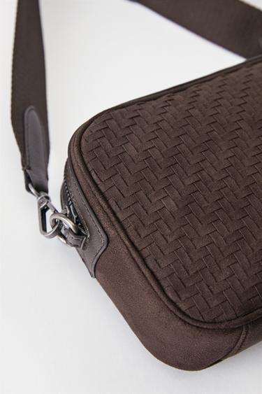 Woven crossbody bag — Brown 5