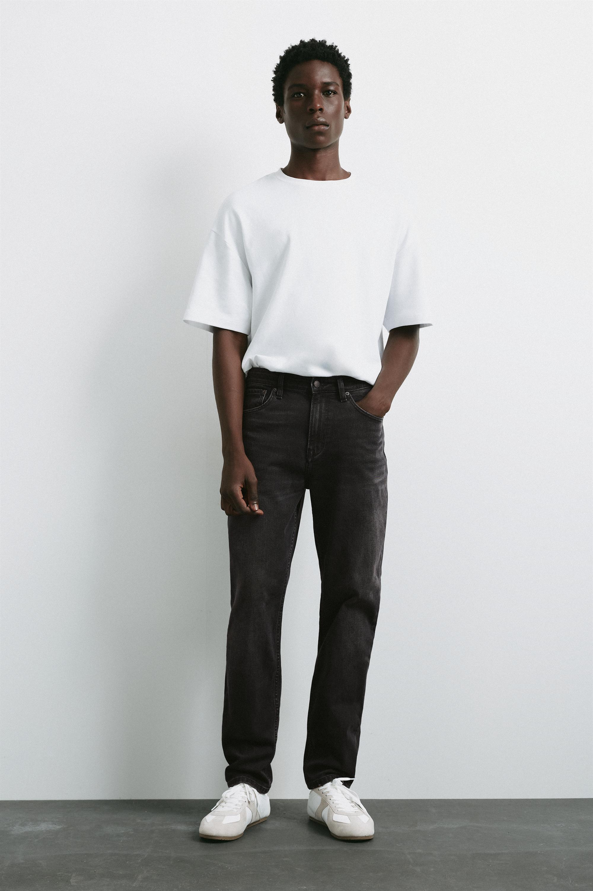 Slim fit jeans — Faded black
