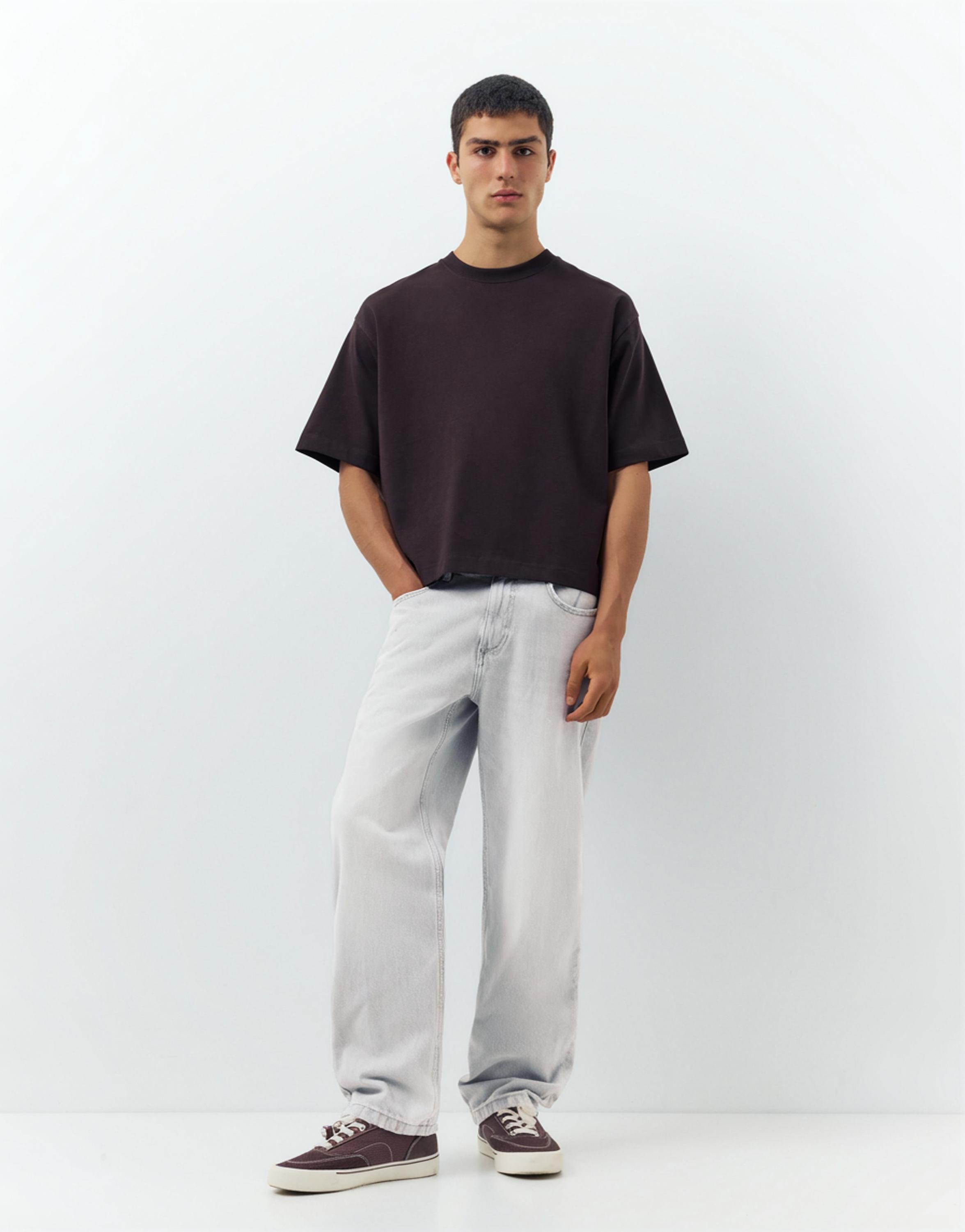 Straight-leg jeans — Pale grey