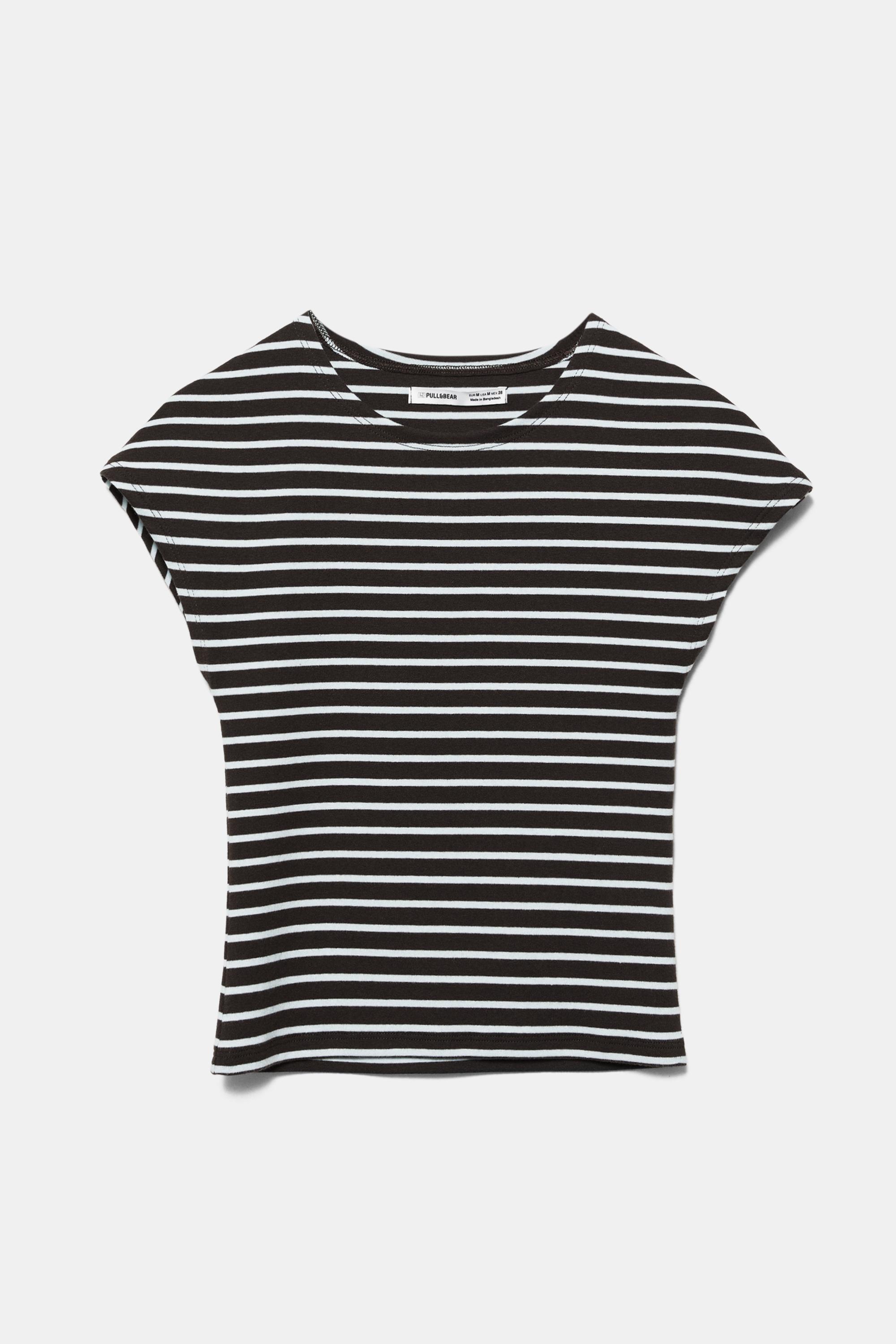 Dar Kesim Kısa Kollu Tişört - Görsel 124