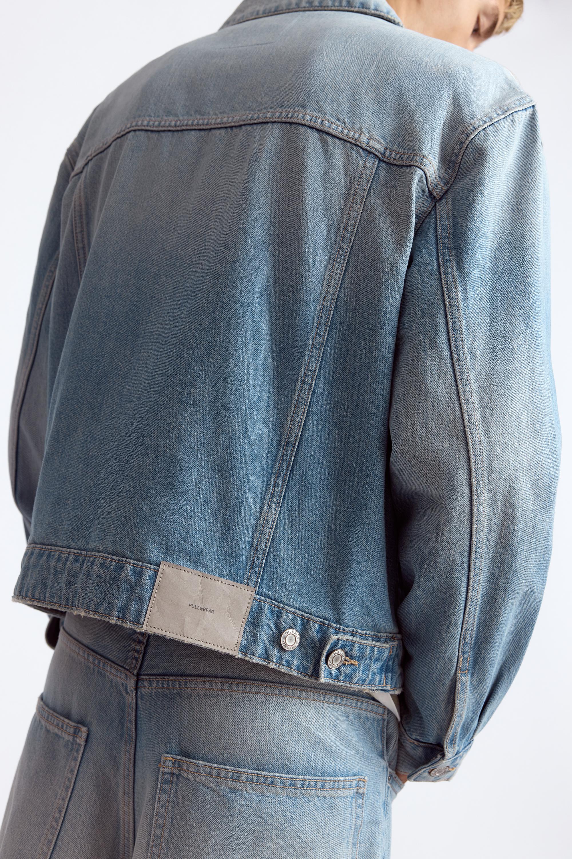 Pull&Bear Trucker denim ceket görsel 4