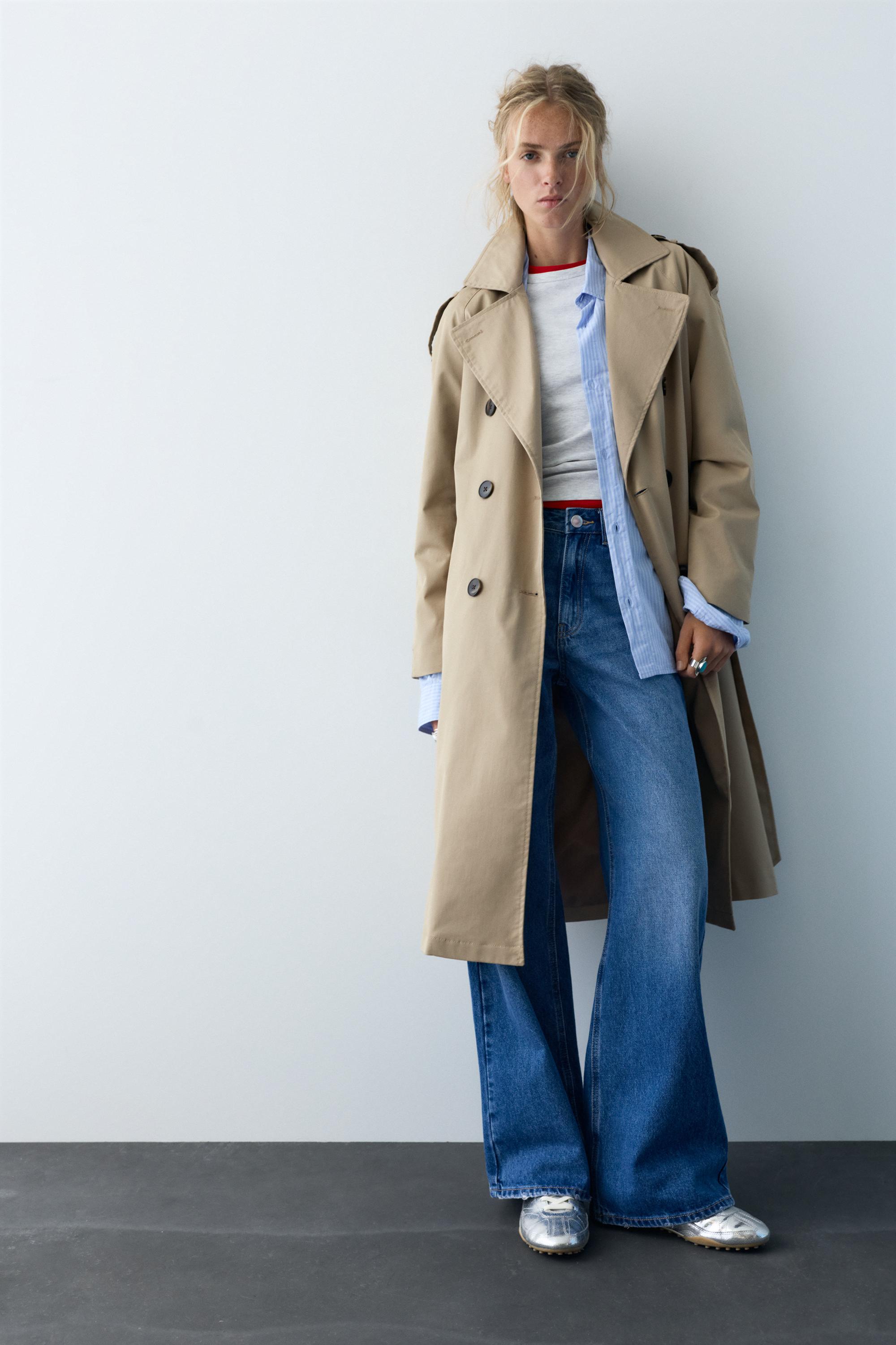 Kemerli uzun trençkot - Görsel 10